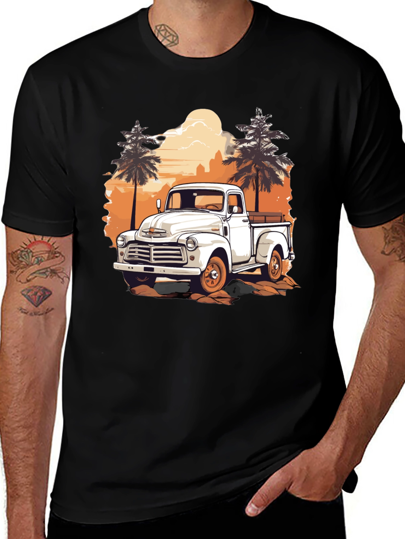 Variant 15 of Vintage Truck Graphic Tee - Retro Style