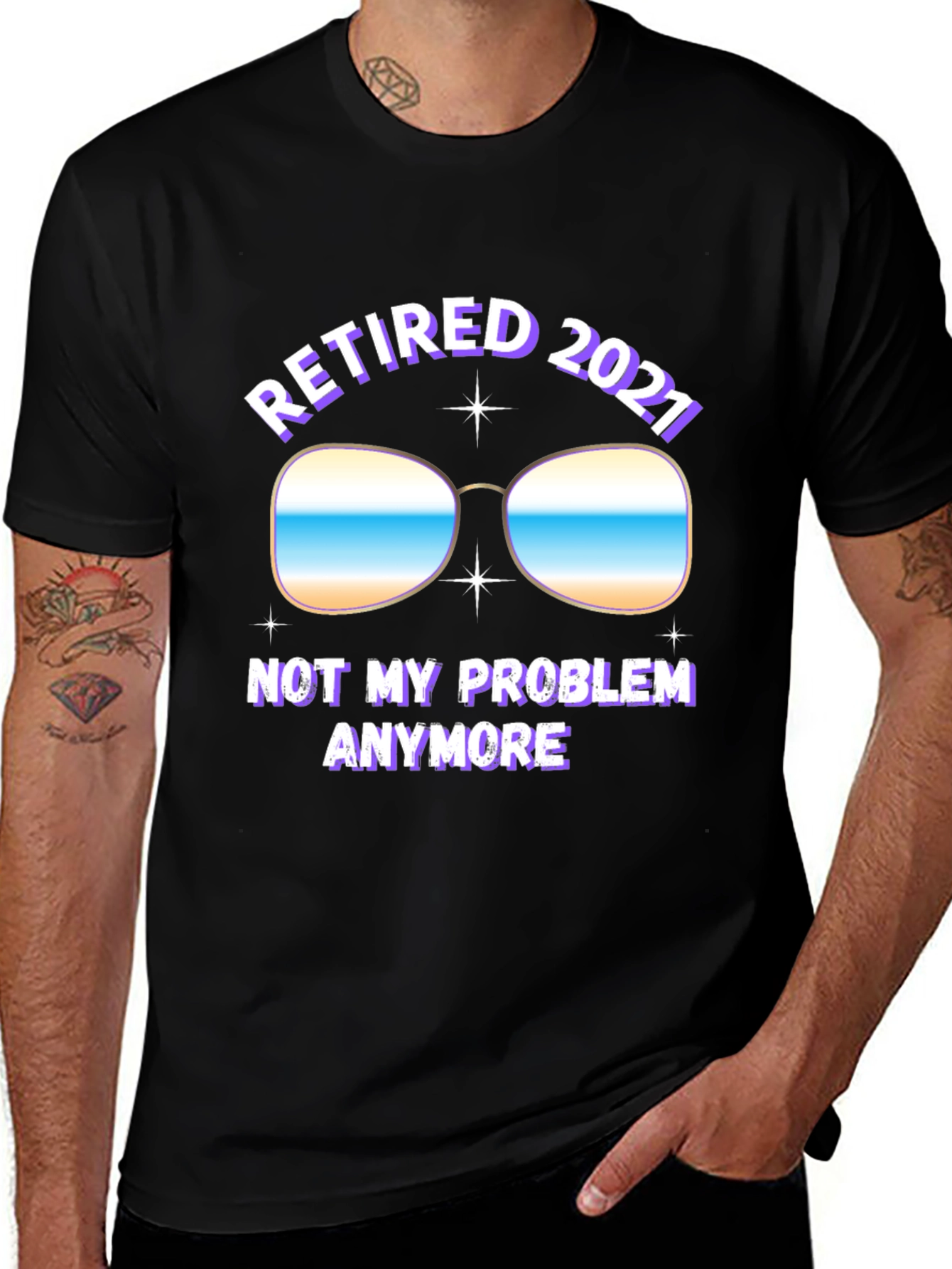 Variant 6 of Retired 2021 T-Shirt - Not My Problem Anymore