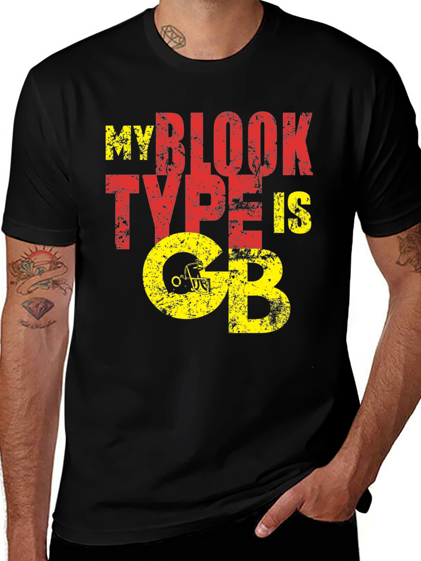 Variant 10 of My Blood Type is GB Football T-Shirt