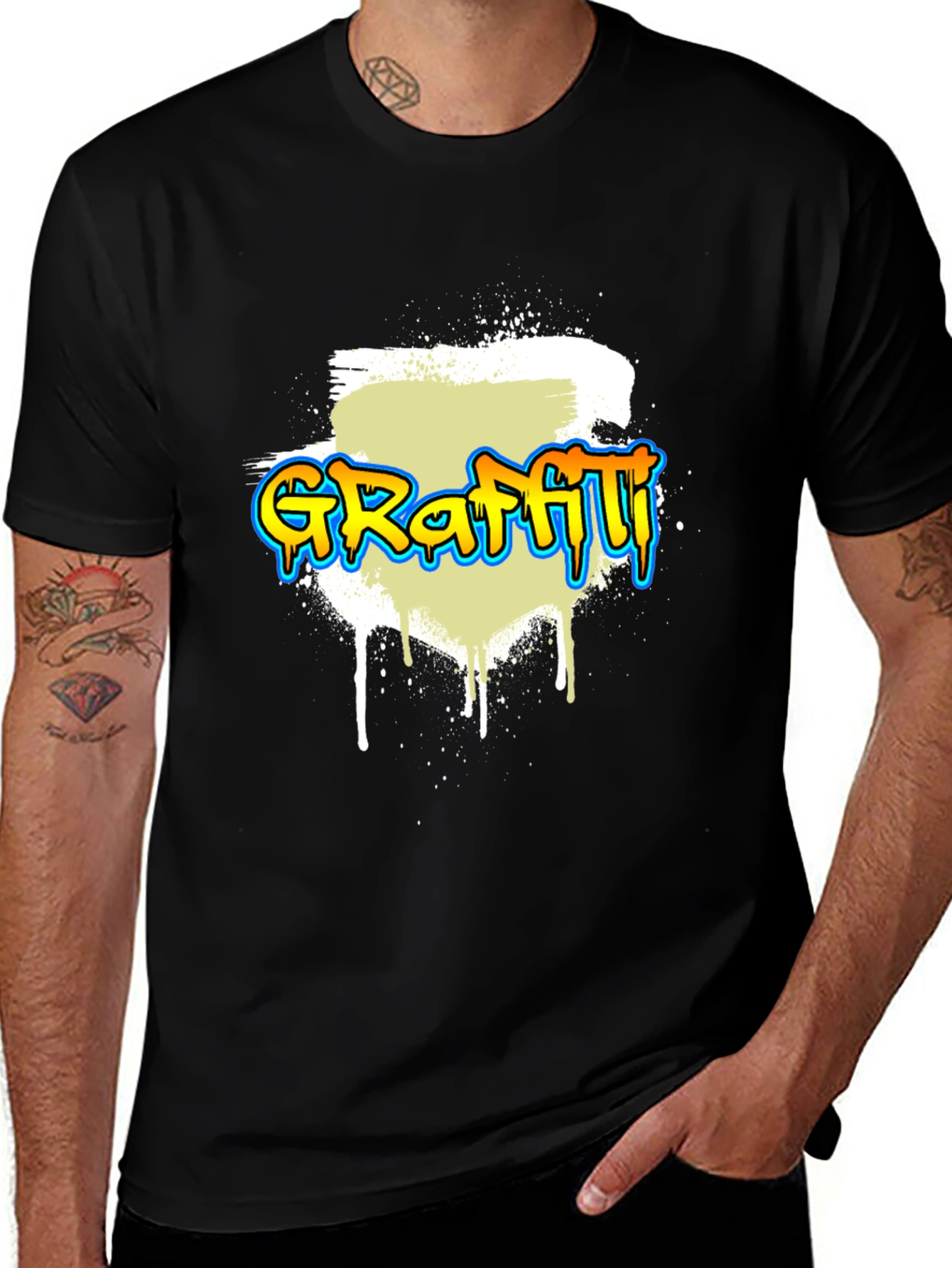 Variant 7 of Graffiti Style Graphic Tee - Urban Cool