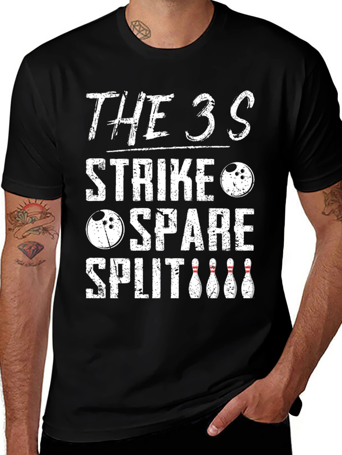 Variant 25 of Bowling Strike Spare Split T-Shirt
