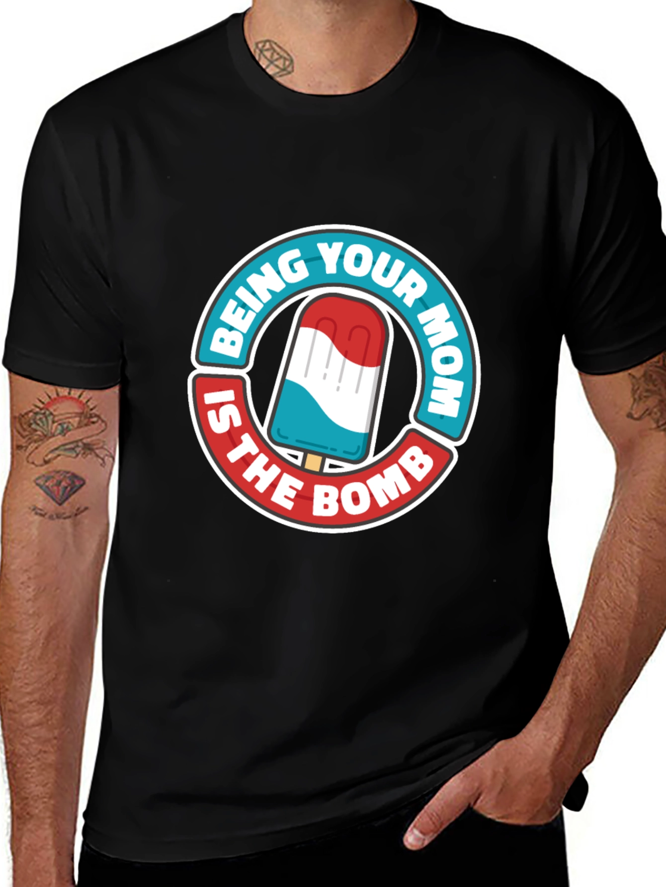Variant 6 of Being Your Mom Is The Bomb T-Shirt
