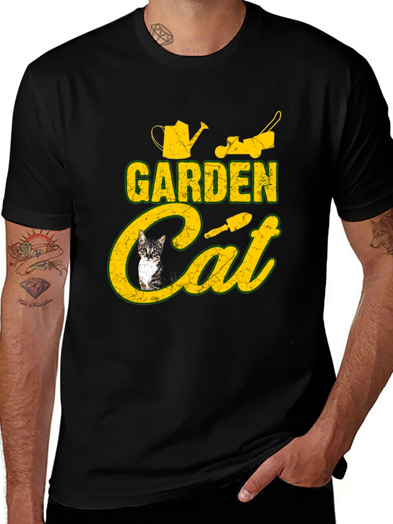 Variant 15 of Garden Cat T-Shirt: Funny Gardening Tee for Cat Lovers