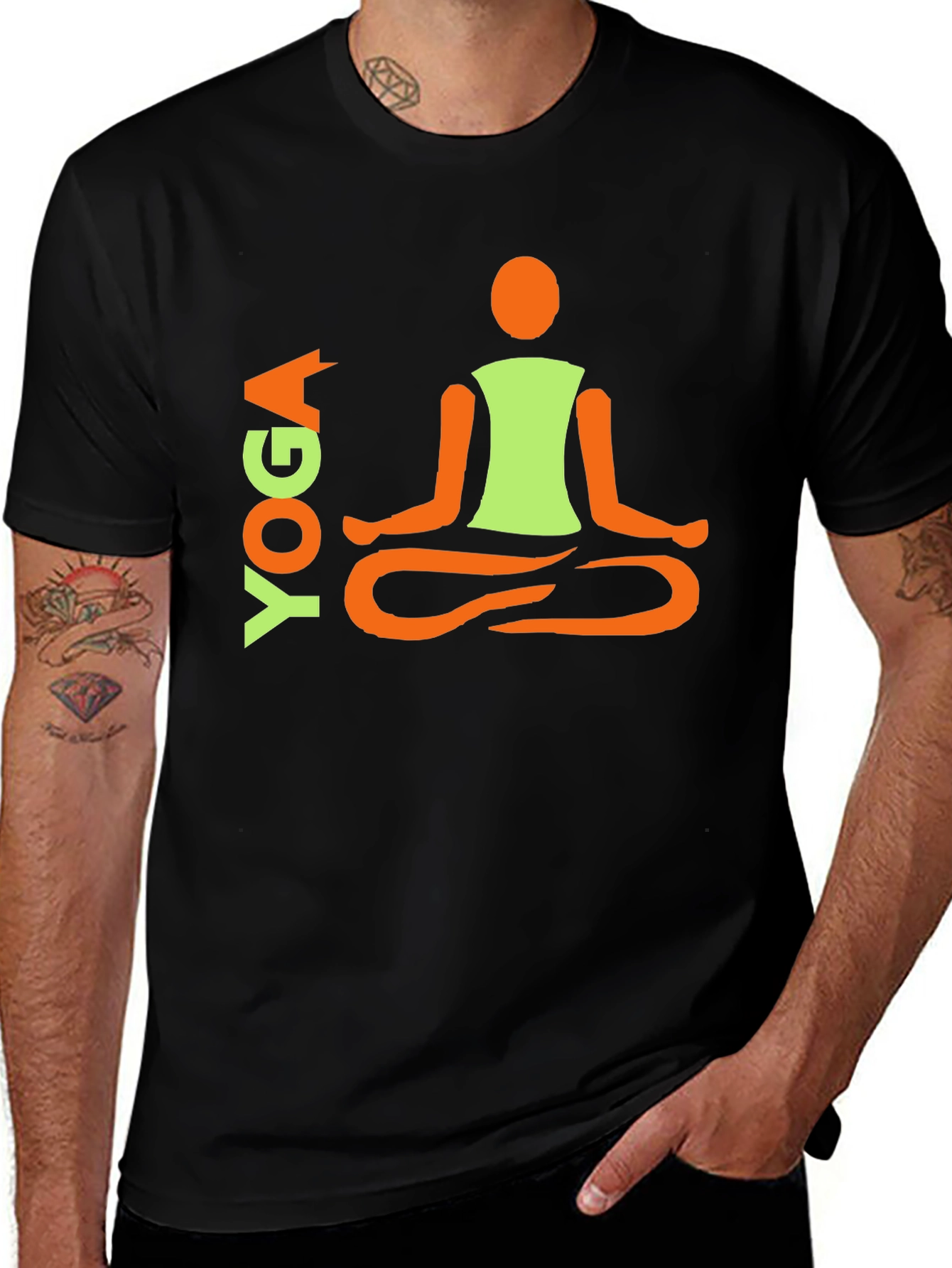 Variant 16 of Yoga Pose Graphic Tee - Meditate in Style