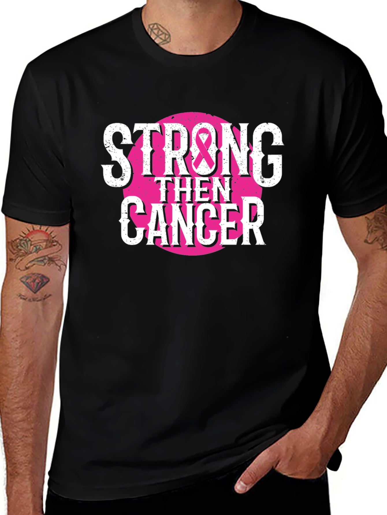 Variant 20 of Strong Then Cancer Awareness T-Shirt