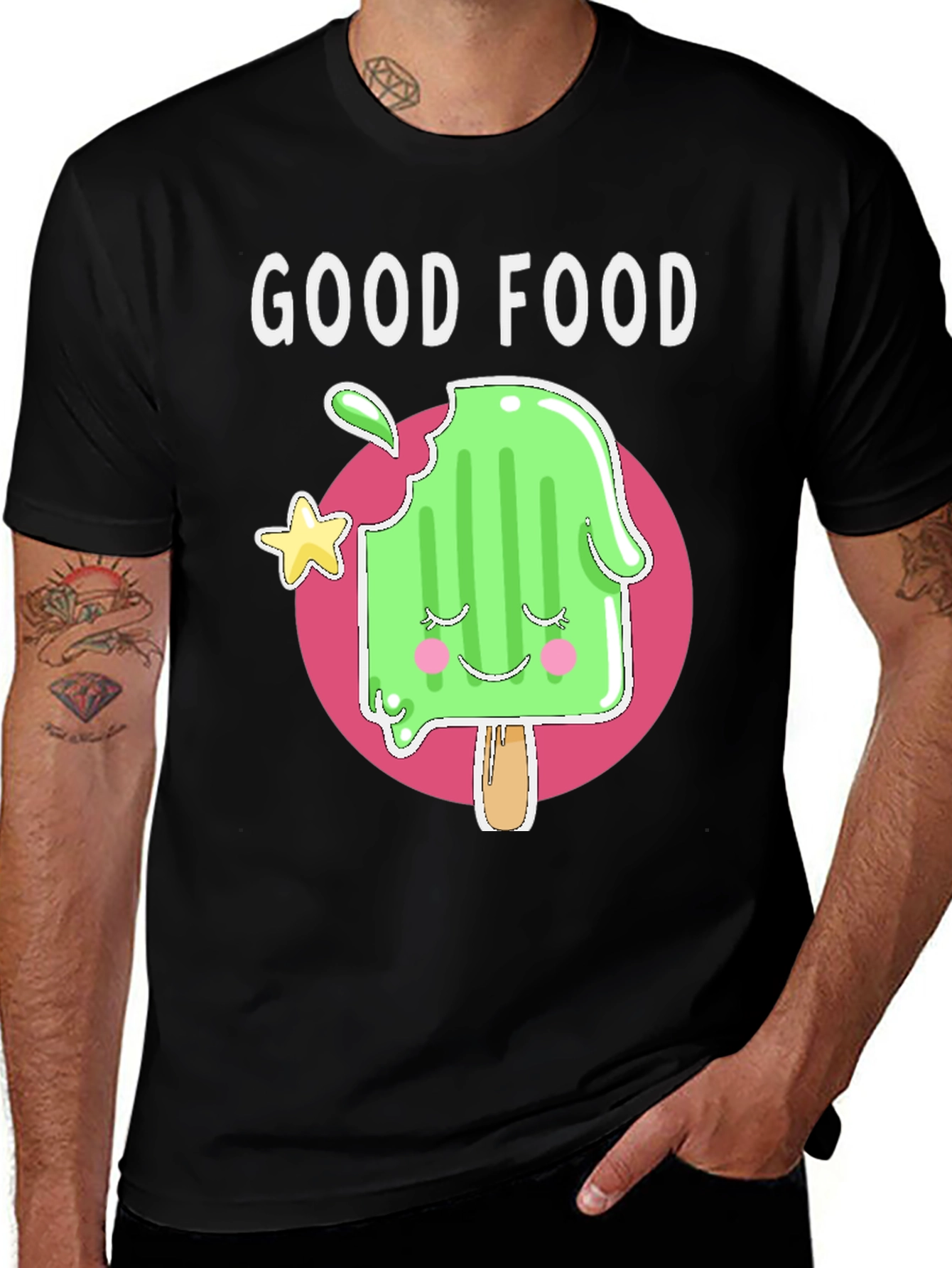 Good Food Tee: Cute Popsicle Graphic T-Shirt