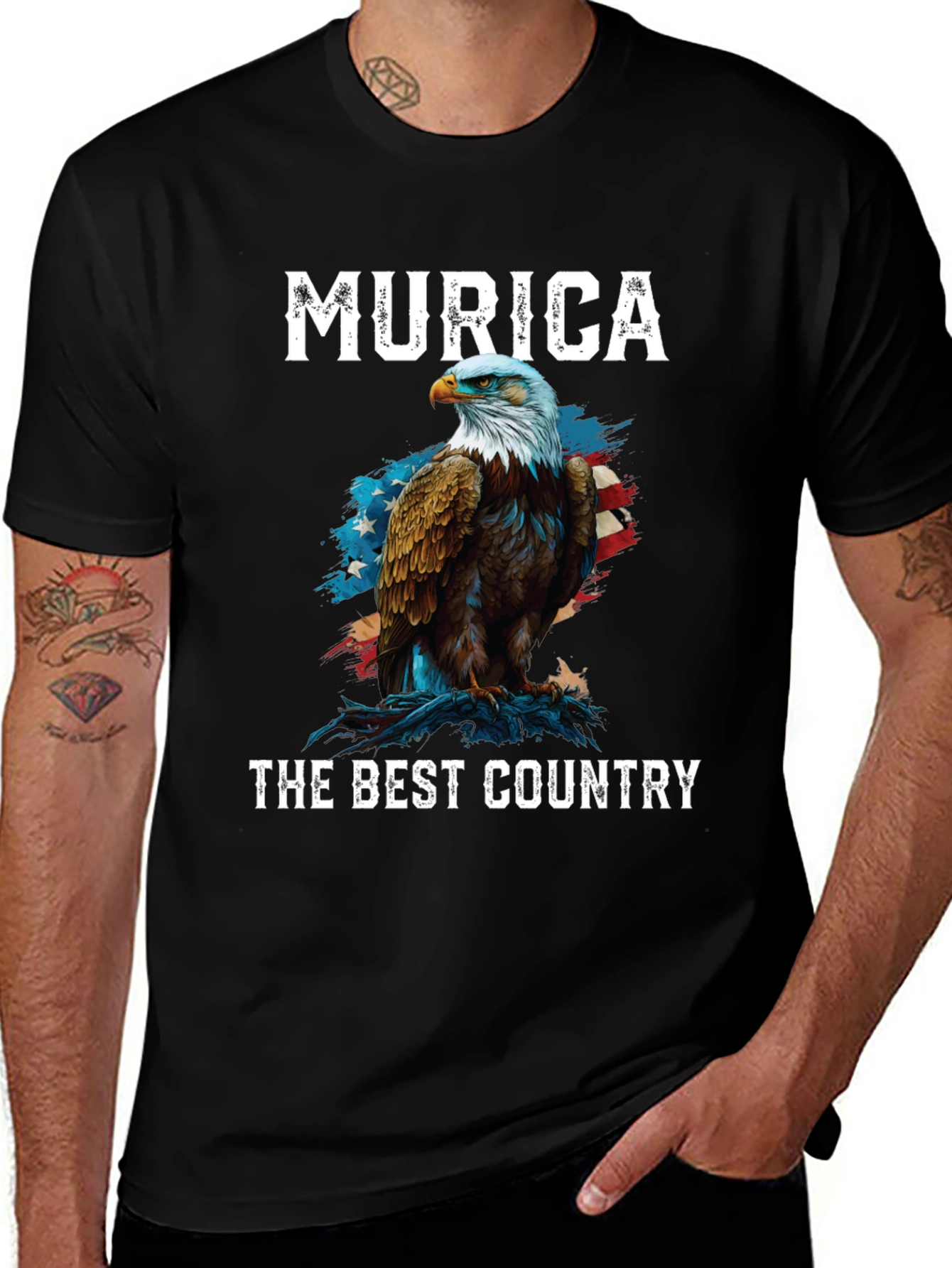 Variant 25 of Murica Eagle Graphic T-Shirt