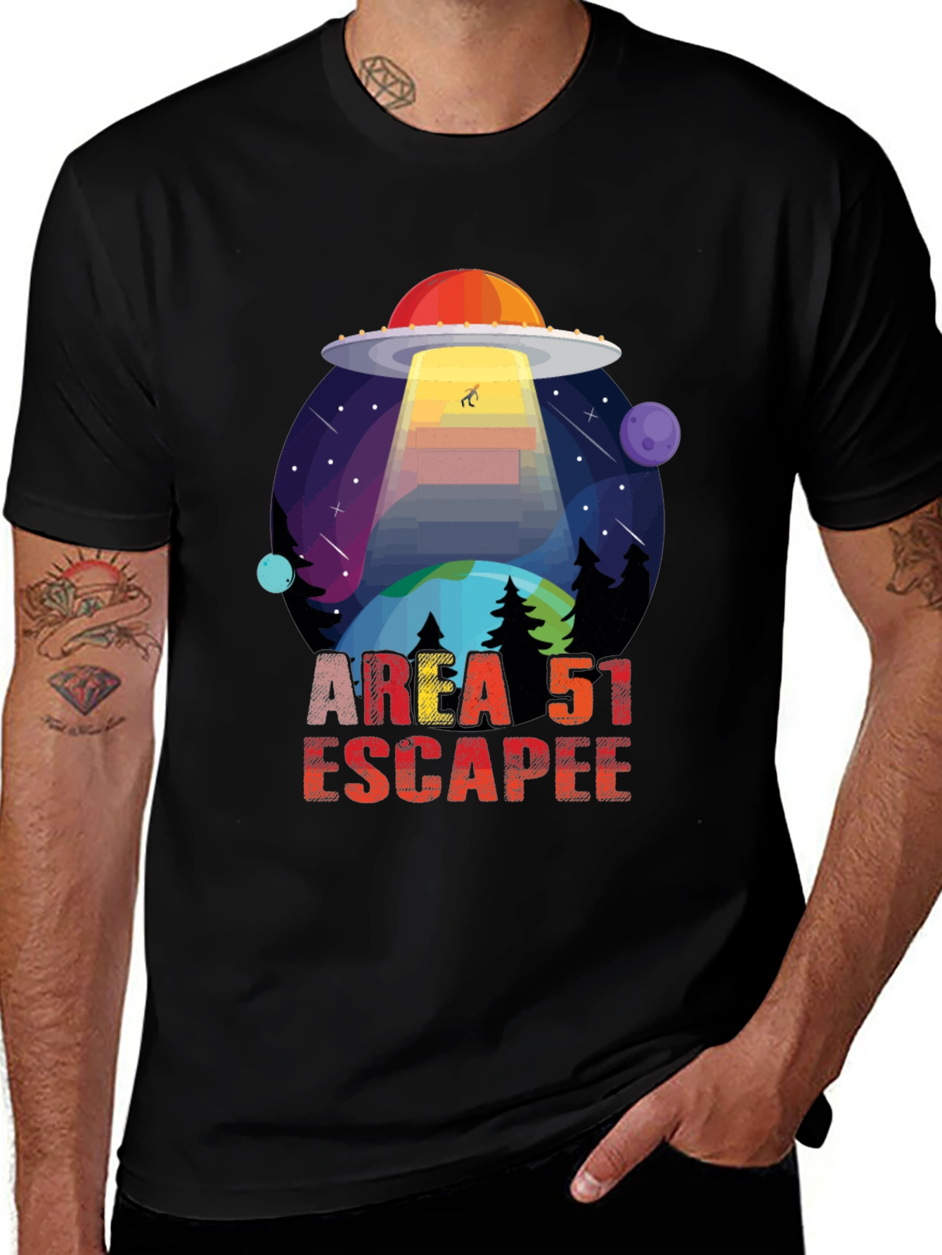 Area 51 Escapee UFO Graphic Tee