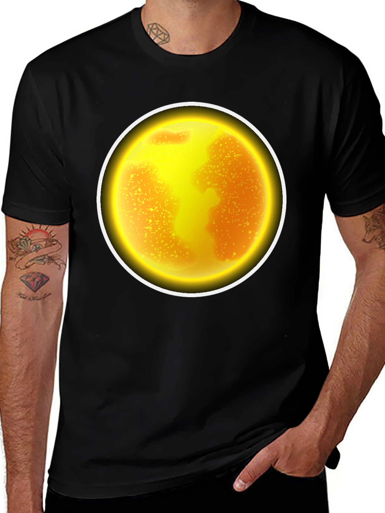 Variant 3 of Sun Graphic Black T-Shirt