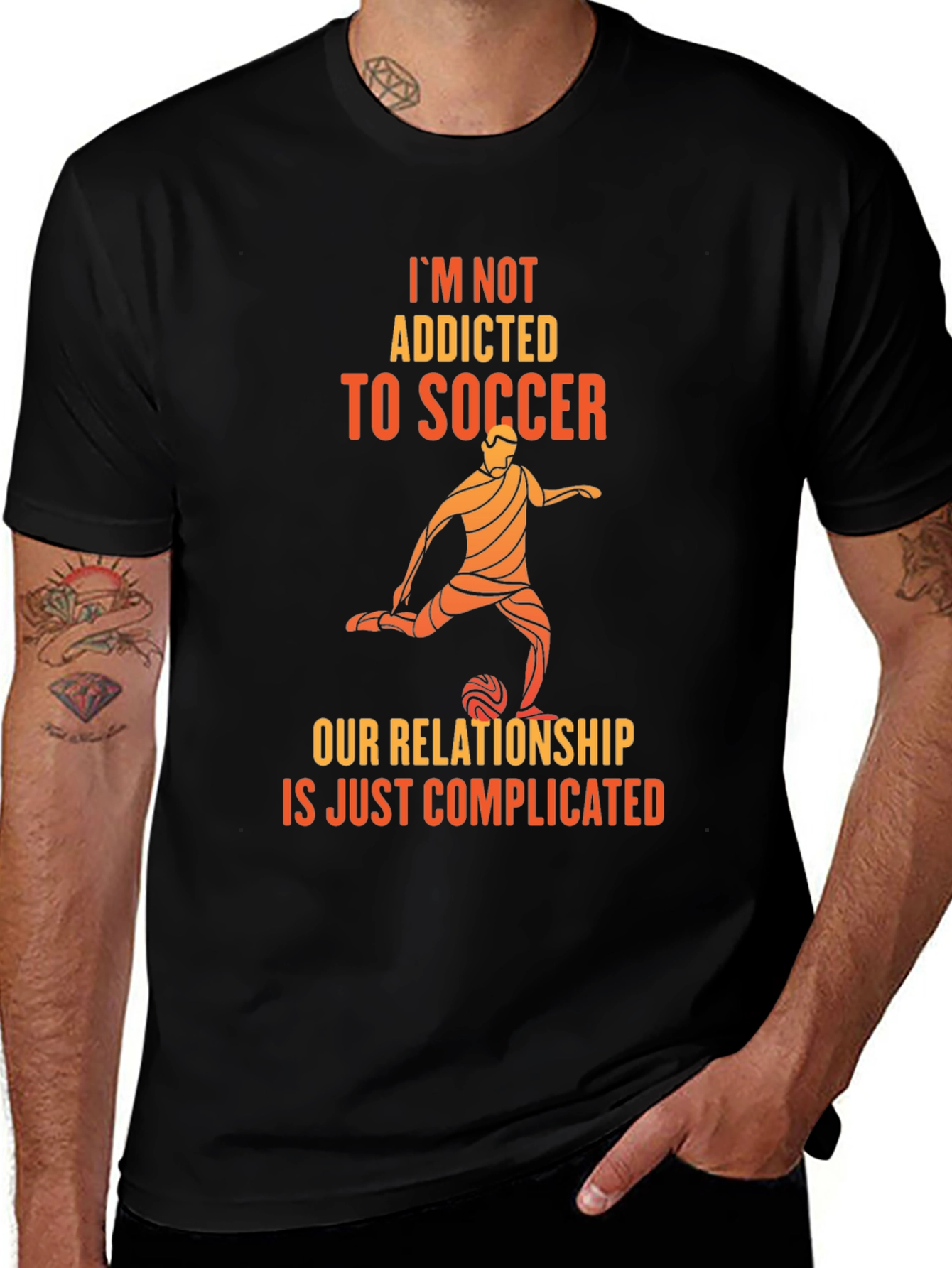 Variant 16 of Soccer Relationship T-Shirt: Not Addicted, Complicated!
