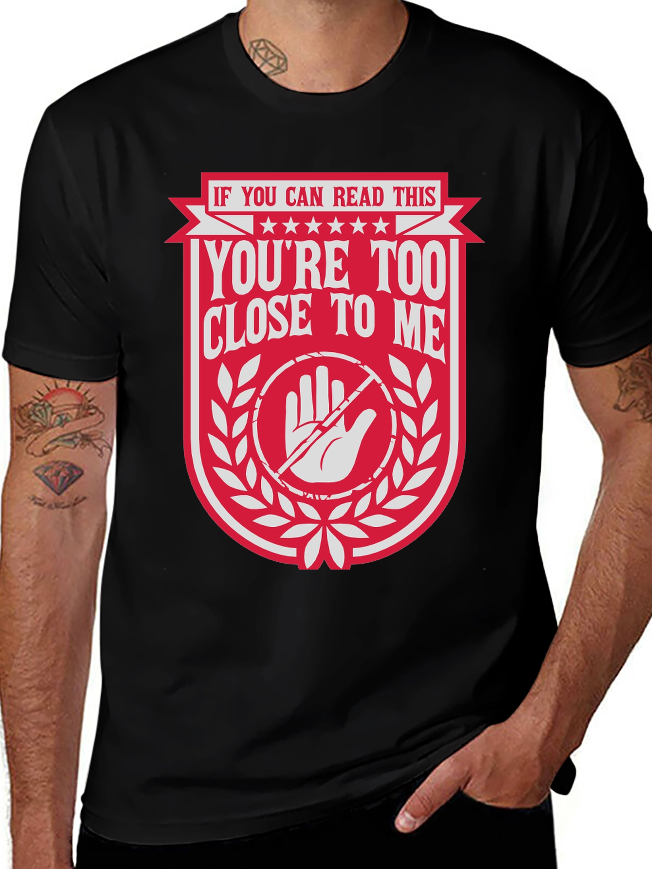 Variant 25 of You're Too Close T-Shirt: Funny Social Distancing Tee
