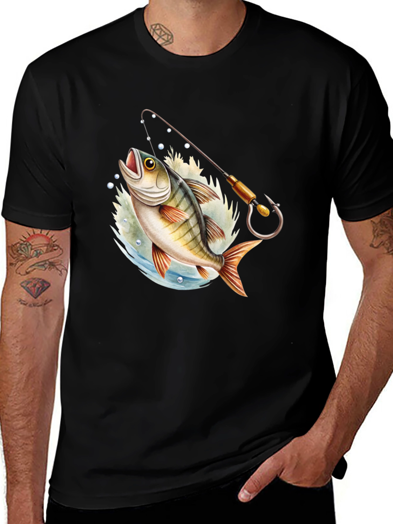 Variant 10 of Fishing T-Shirt: Catch of the Day Graphic Tee