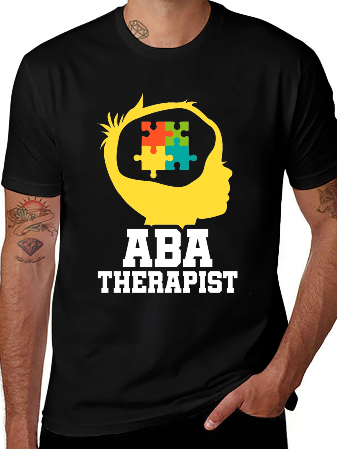 ABA Therapist Autism Puzzle T-Shirt