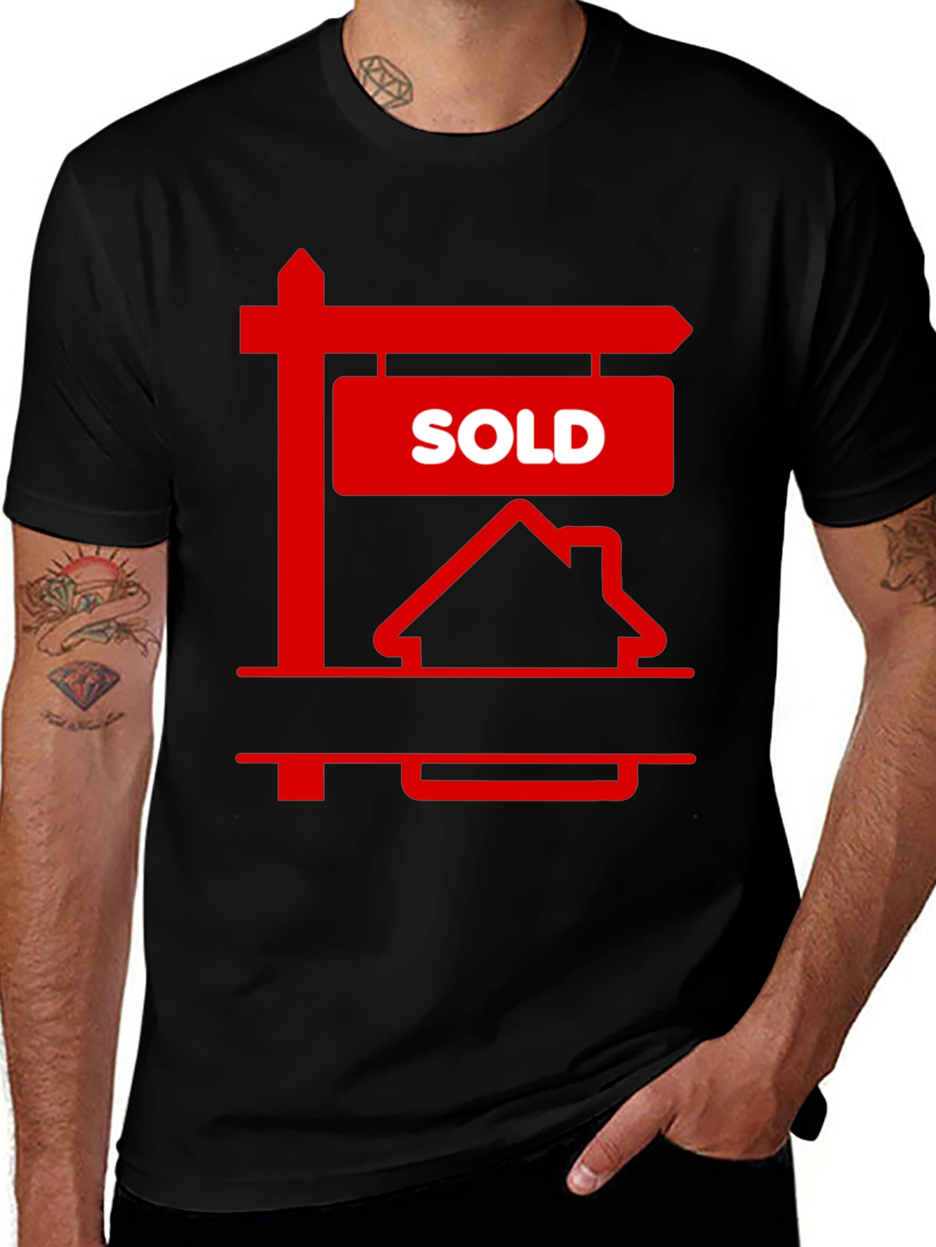 Variant 20 of Sold House T-Shirt - Real Estate Closing Gift
