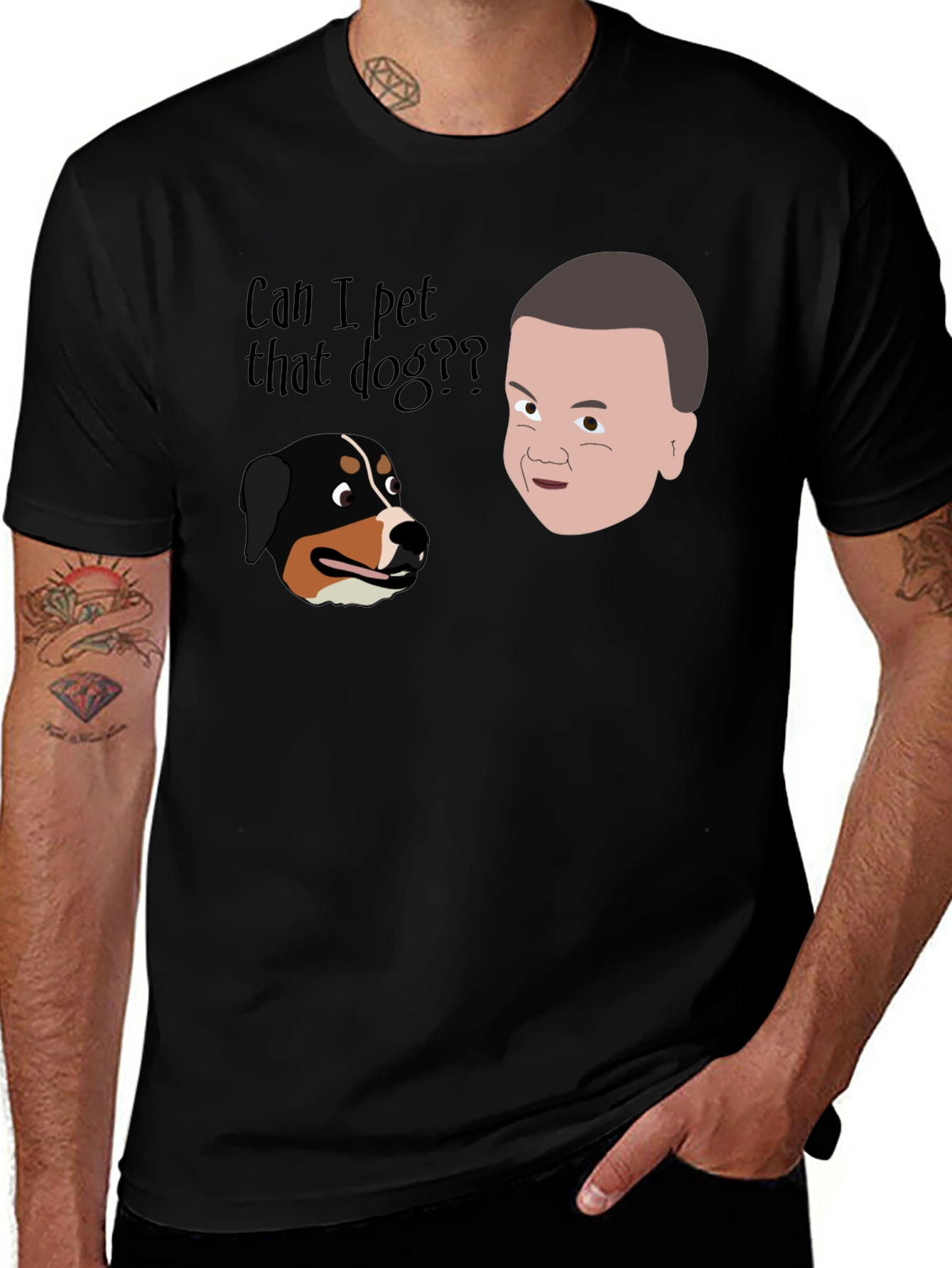 Variant 18 of Can I Pet That Dog Graphic Tee