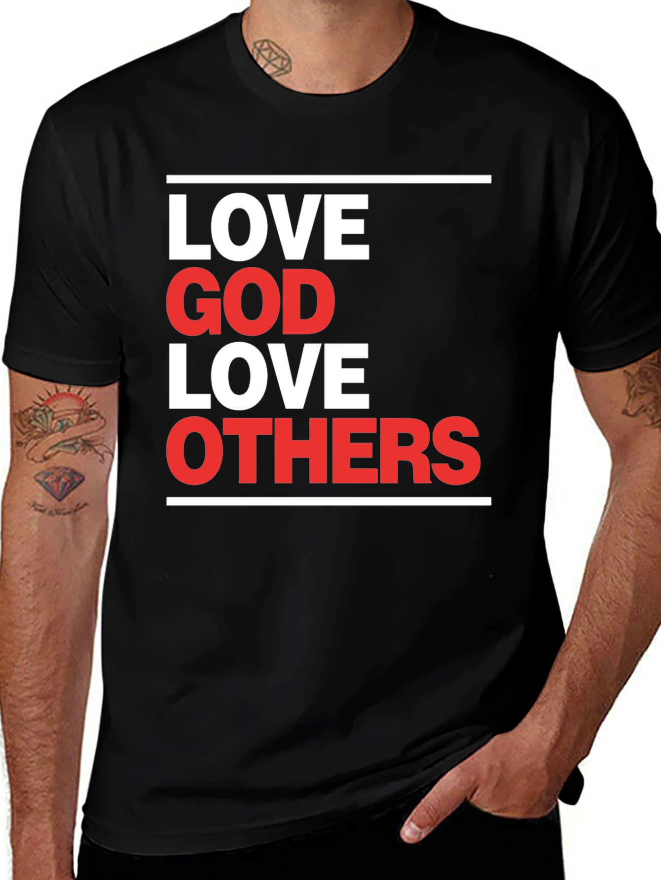 Variant 13 of Love God Love Others Graphic T-Shirt