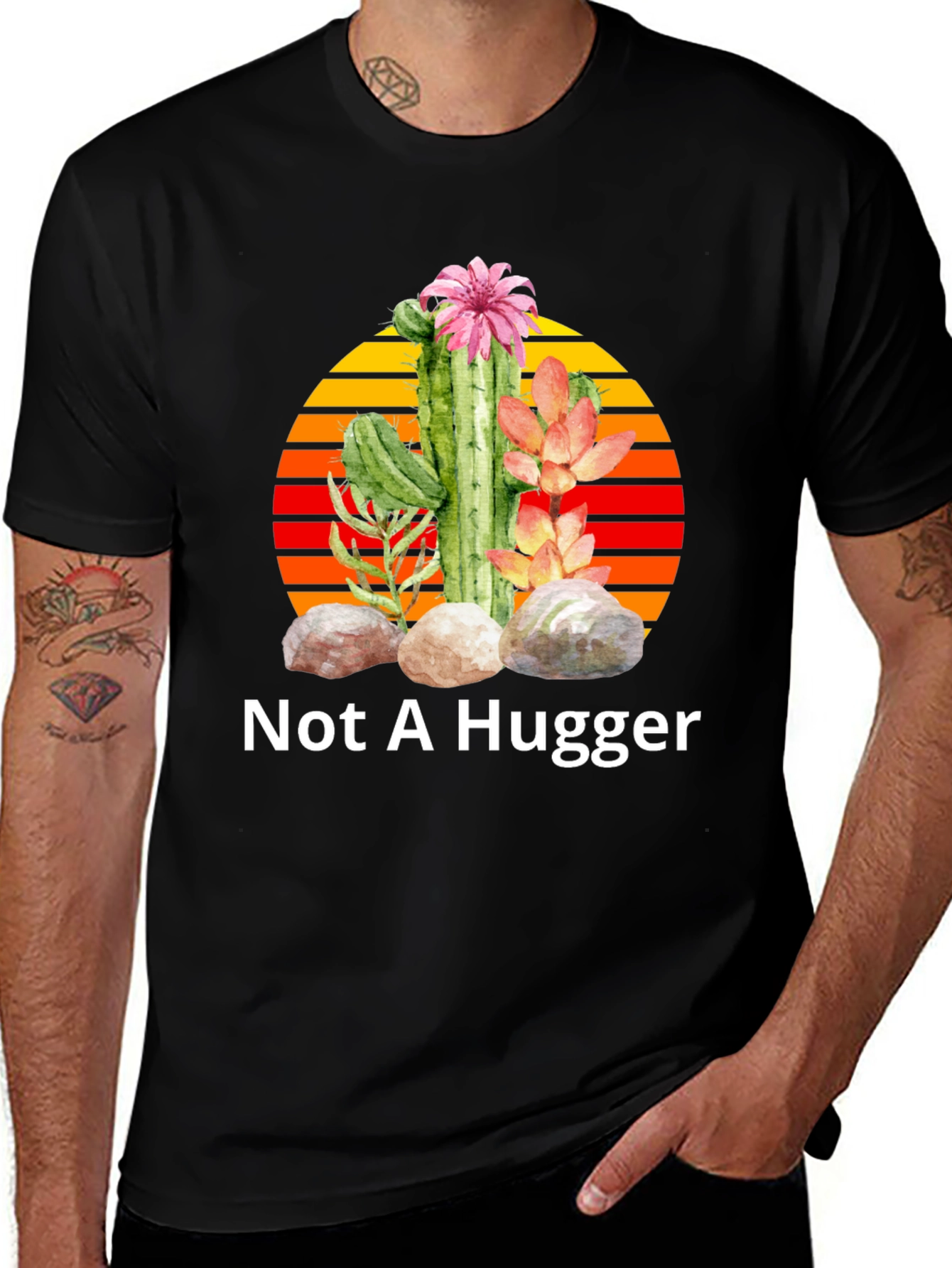 Variant 5 of Not A Hugger Cactus Tee