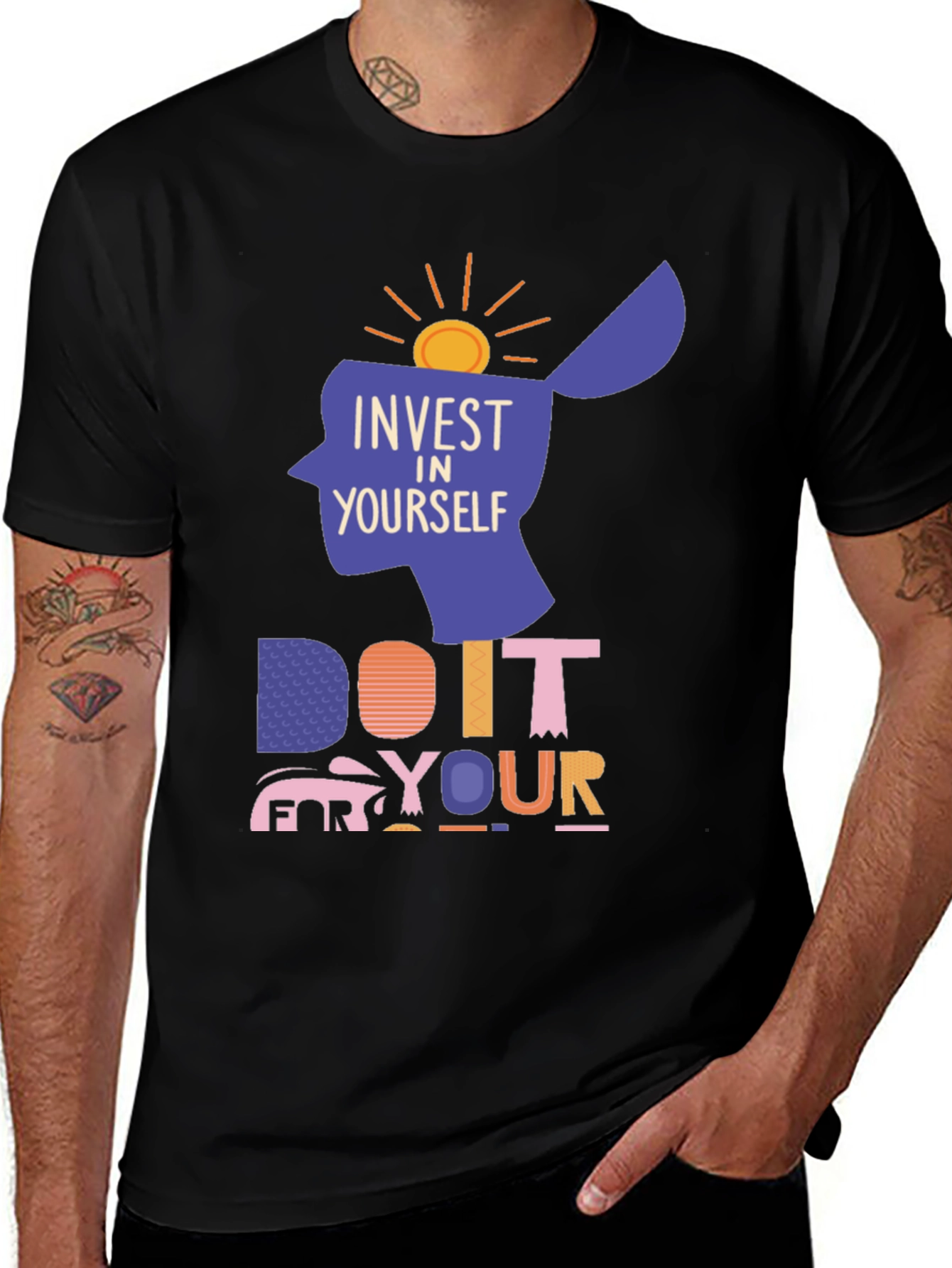 Variant 25 of Invest In Yourself Graphic Tee - Motivational T-Shirt