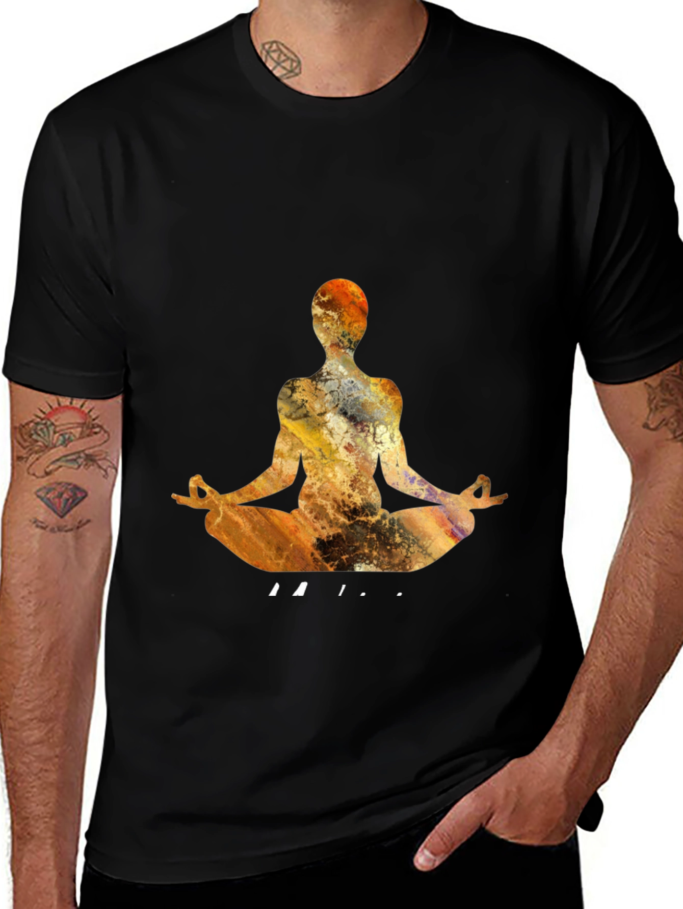 Variant 22 of Yoga Meditation Graphic Tee - Stylish Comfort