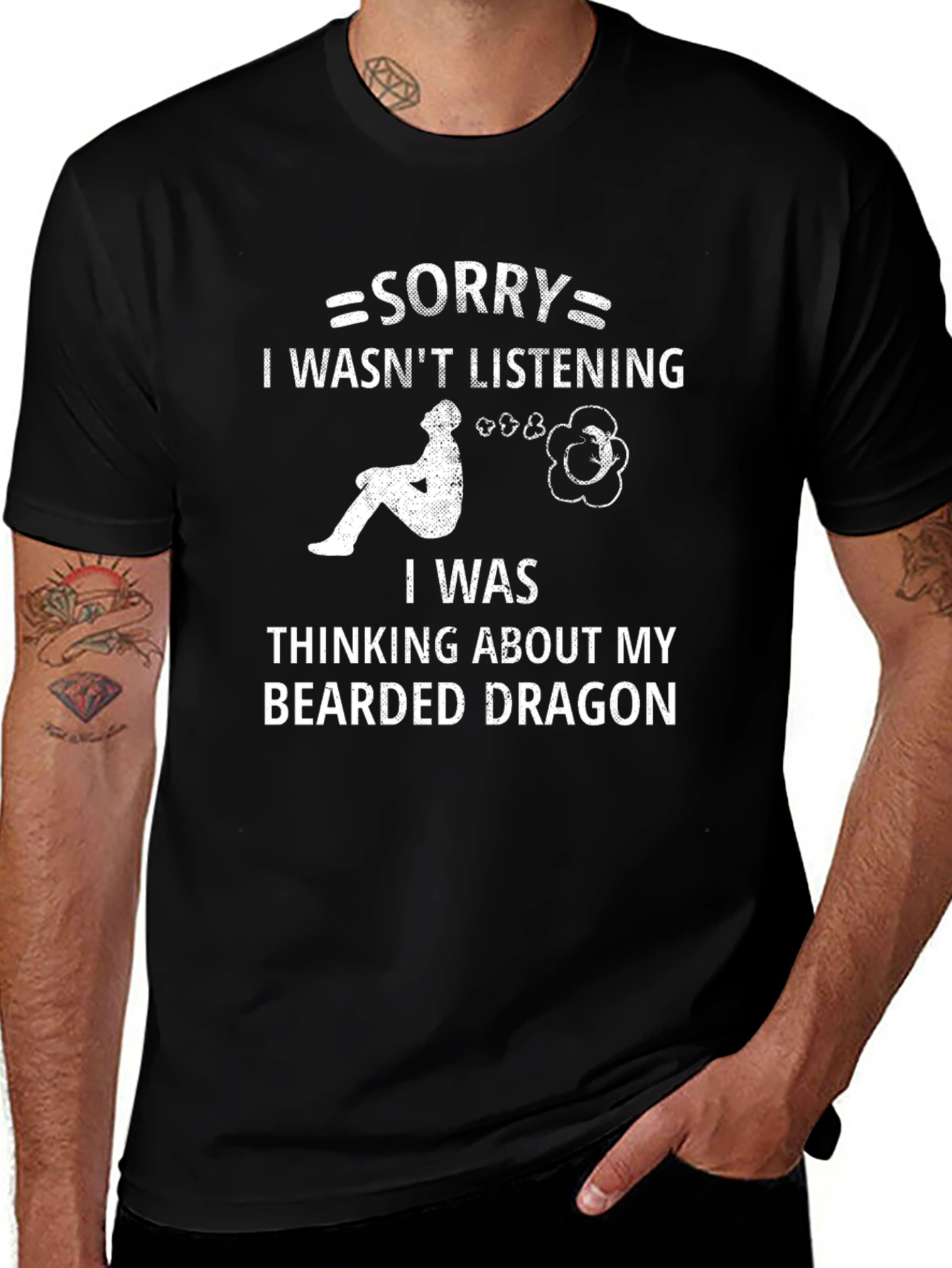 Variant 28 of Bearded Dragon Lover T-Shirt - Sorry Not Listening Tee