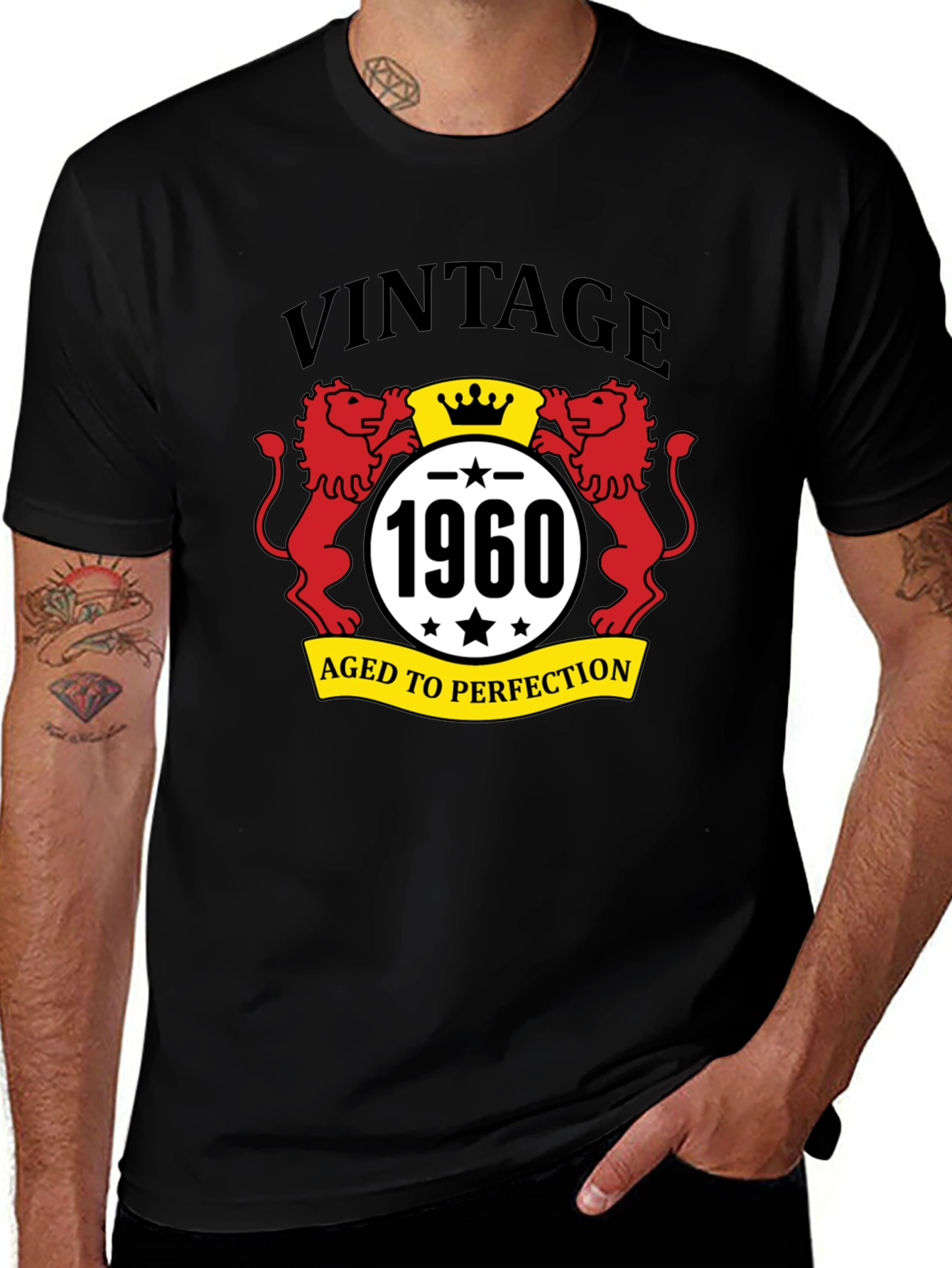 Variant 17 of Vintage Aged To Perfection 1960 Graphic T-Shirt