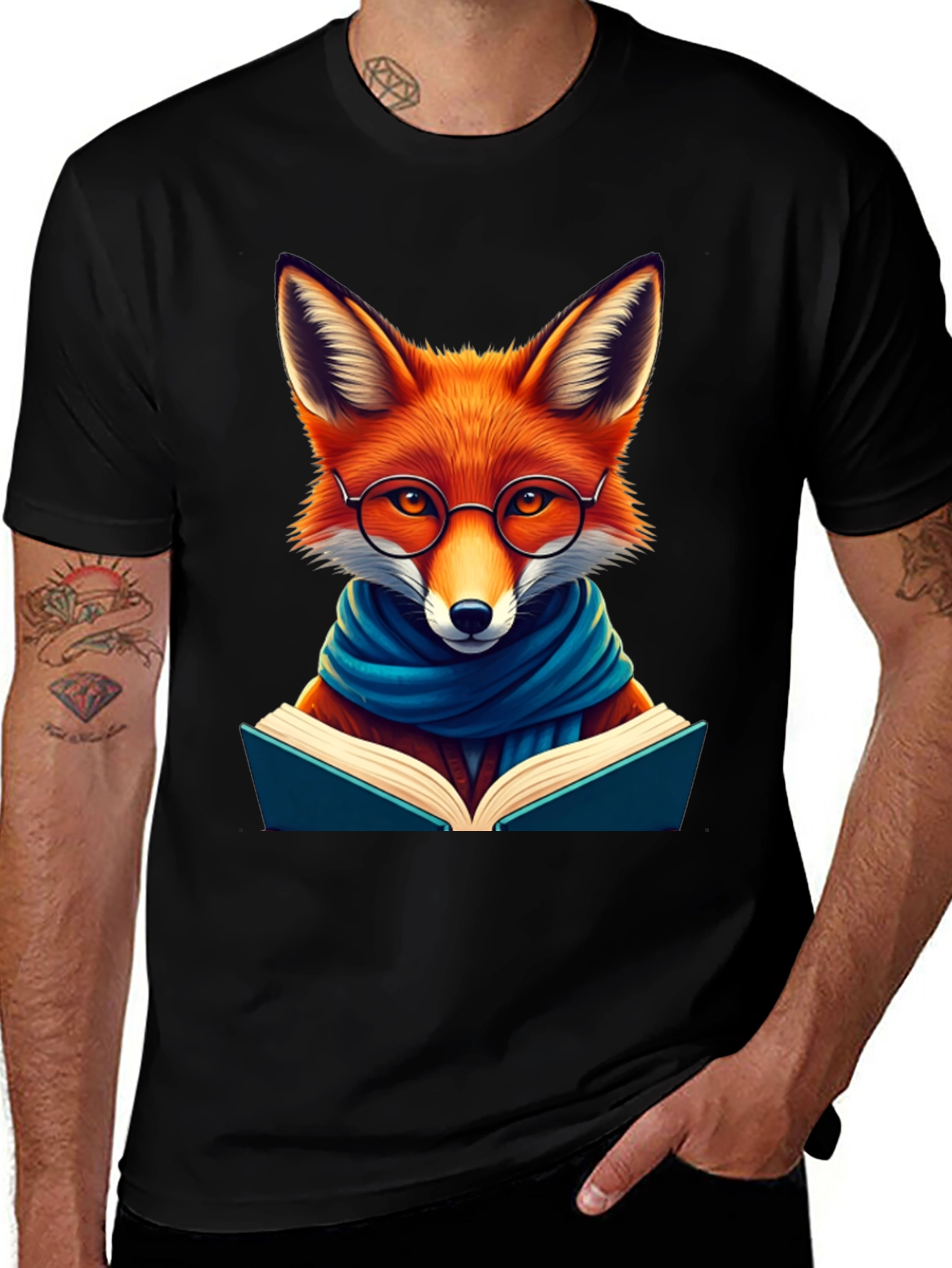 Variant 8 of Bookish Fox T-Shirt - Smart & Stylish