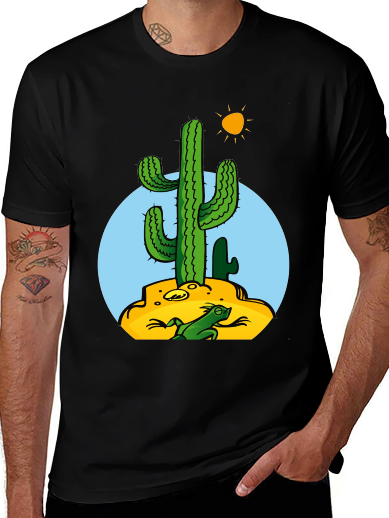 Variant 2 of Cactus Frog Tee - Desert Fun Graphic T-Shirt