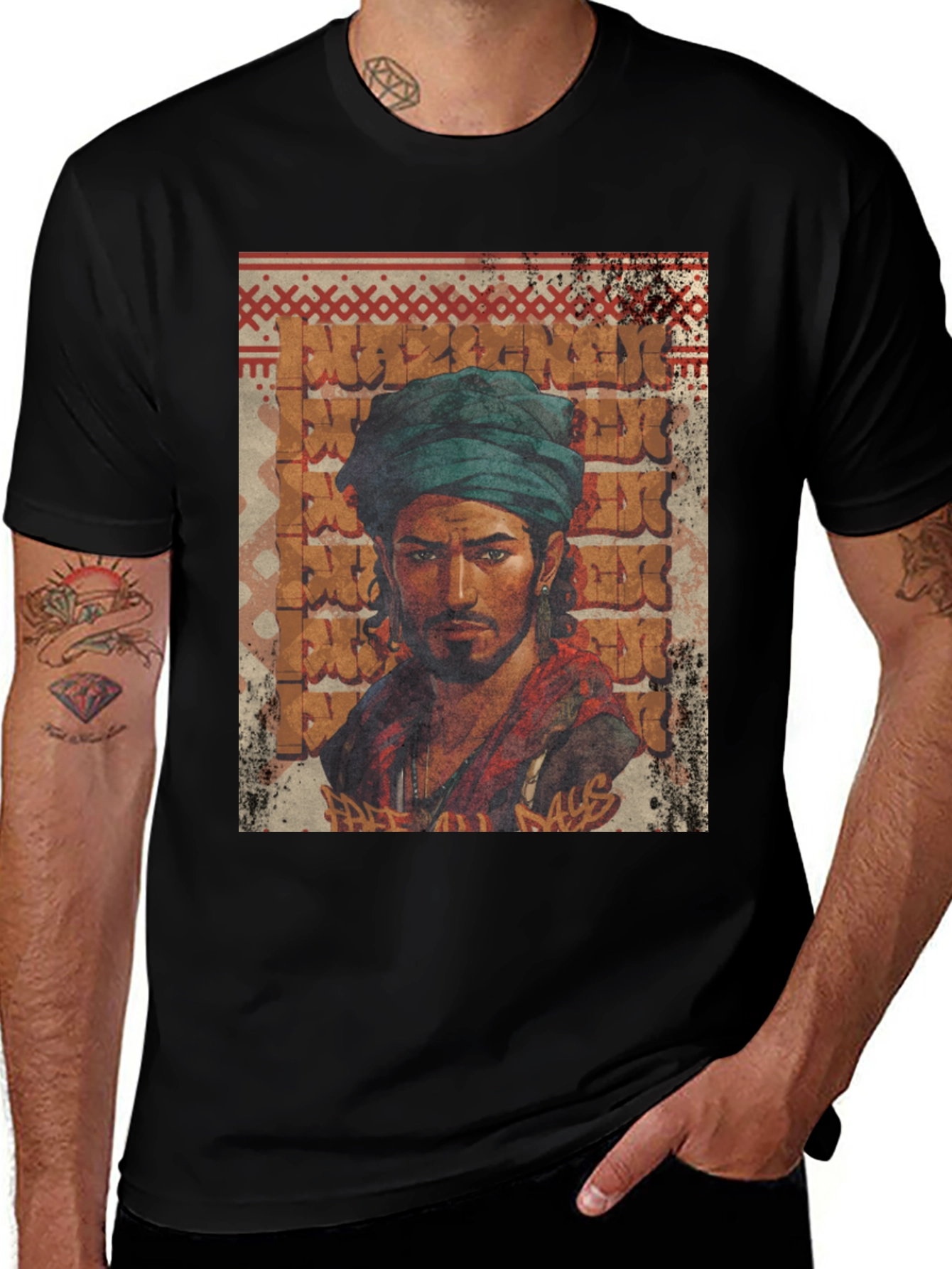 Variant 24 of Urban Turban Graphic Tee - Cool Streetwear Style