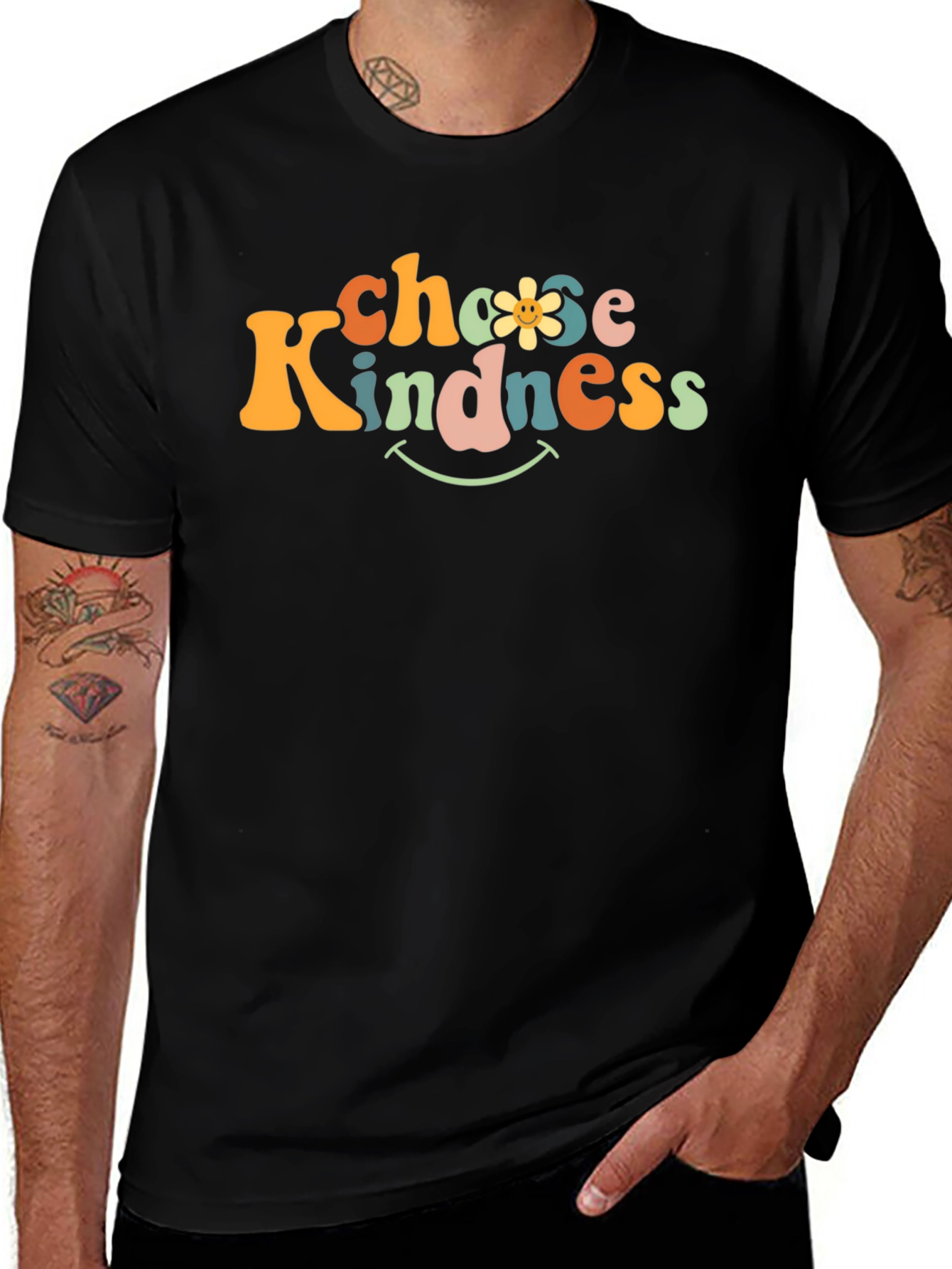 Variant 26 of Choose Kindness Graphic Tee - Retro Style