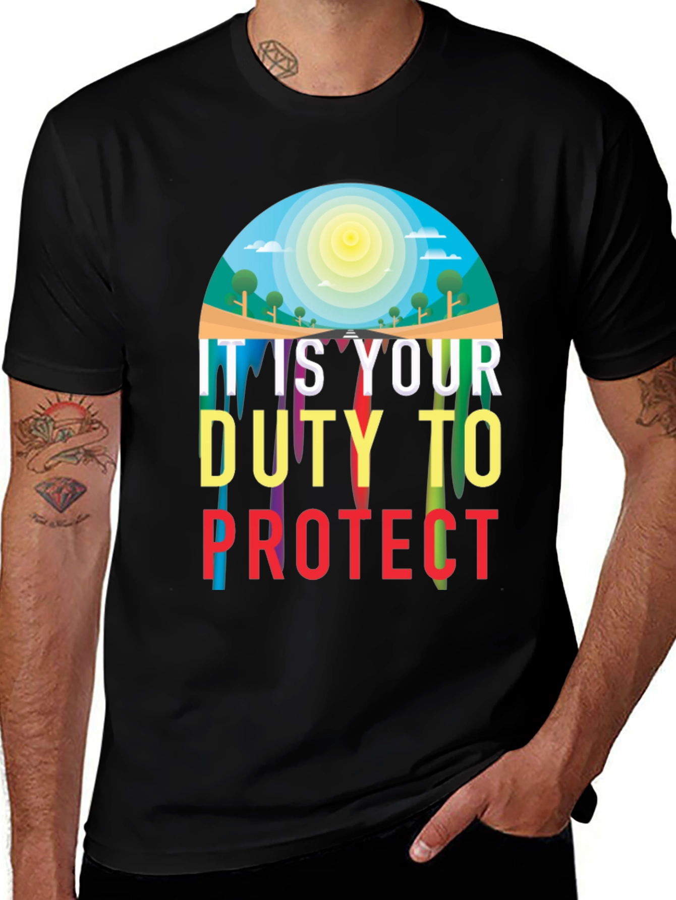 Variant 21 of Duty to Protect Graphic T-Shirt