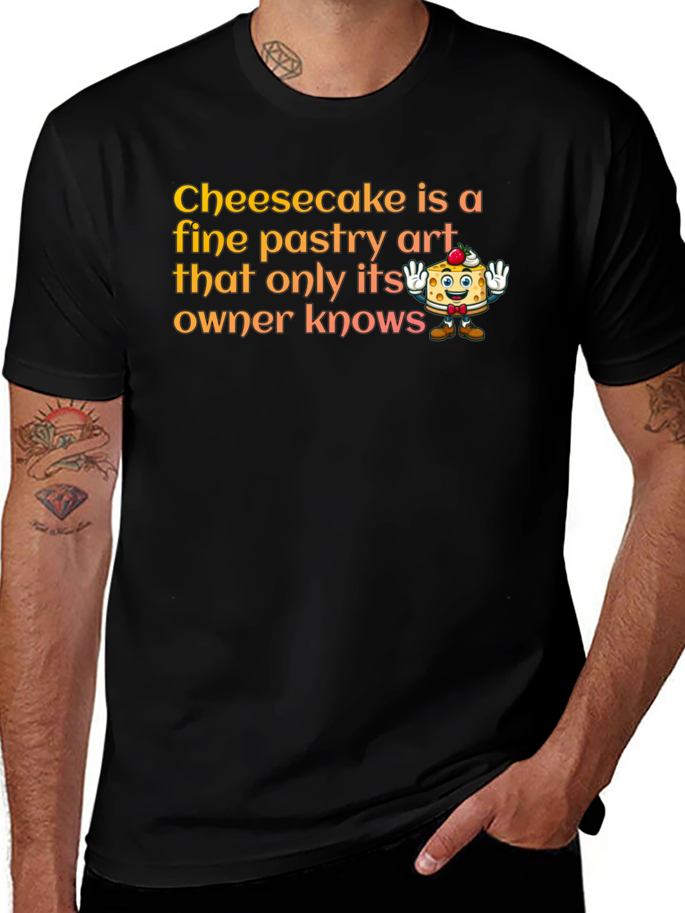 Cheesecake Art T-Shirt - Fine Pastry Owner Gift