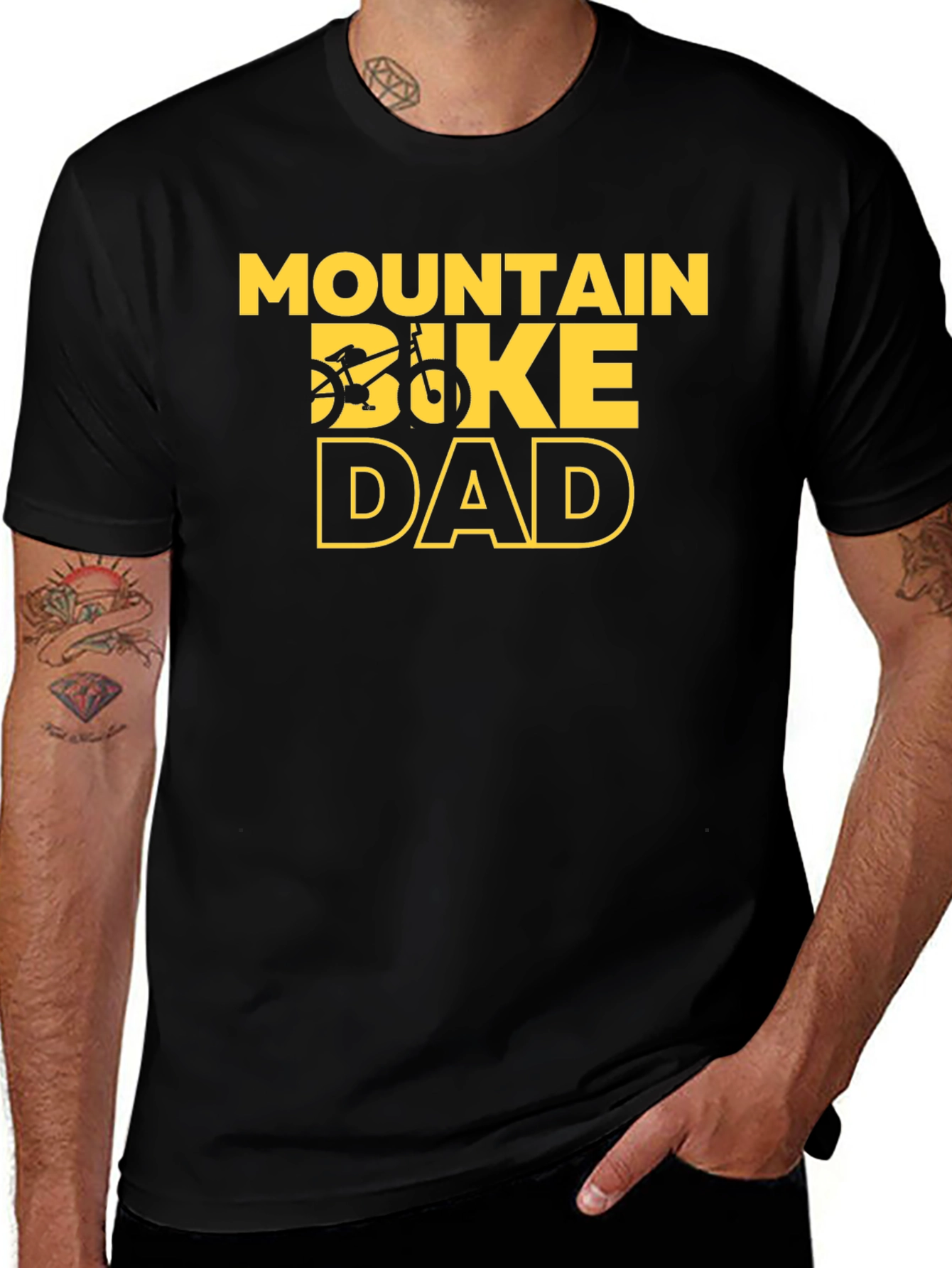 Variant 29 of Mountain Bike Dad T-Shirt - Perfect for Cycling Dads!