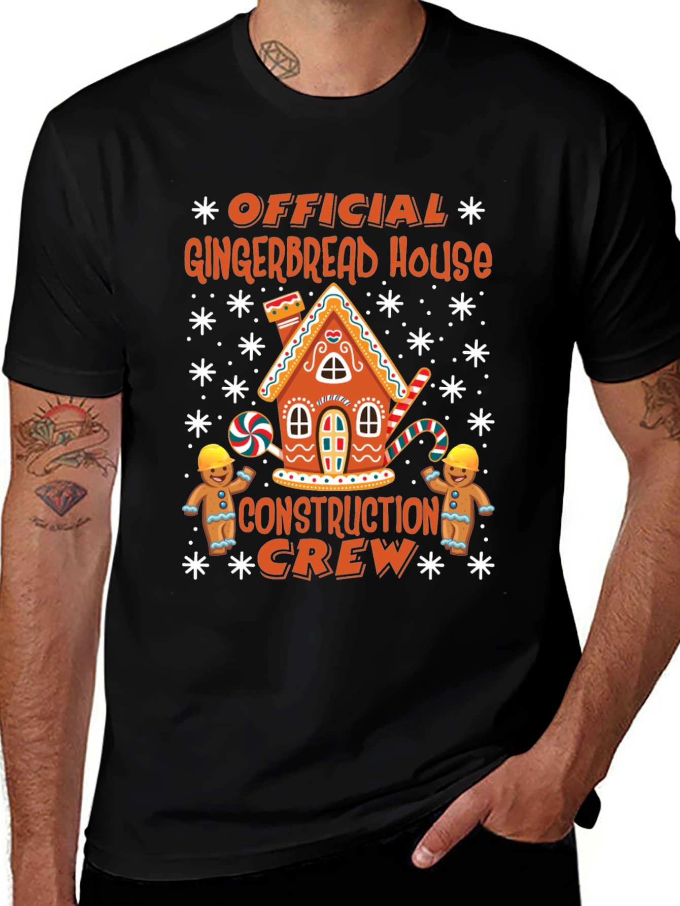 Gingerbread House Construction Crew T-Shirt