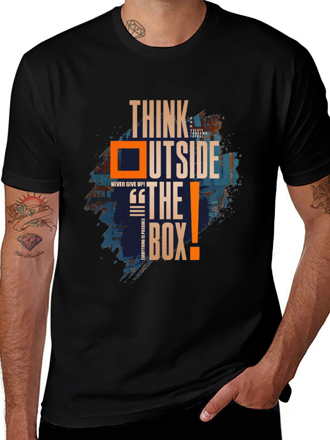 Variant 21 of Think Outside the Box Graphic Tee