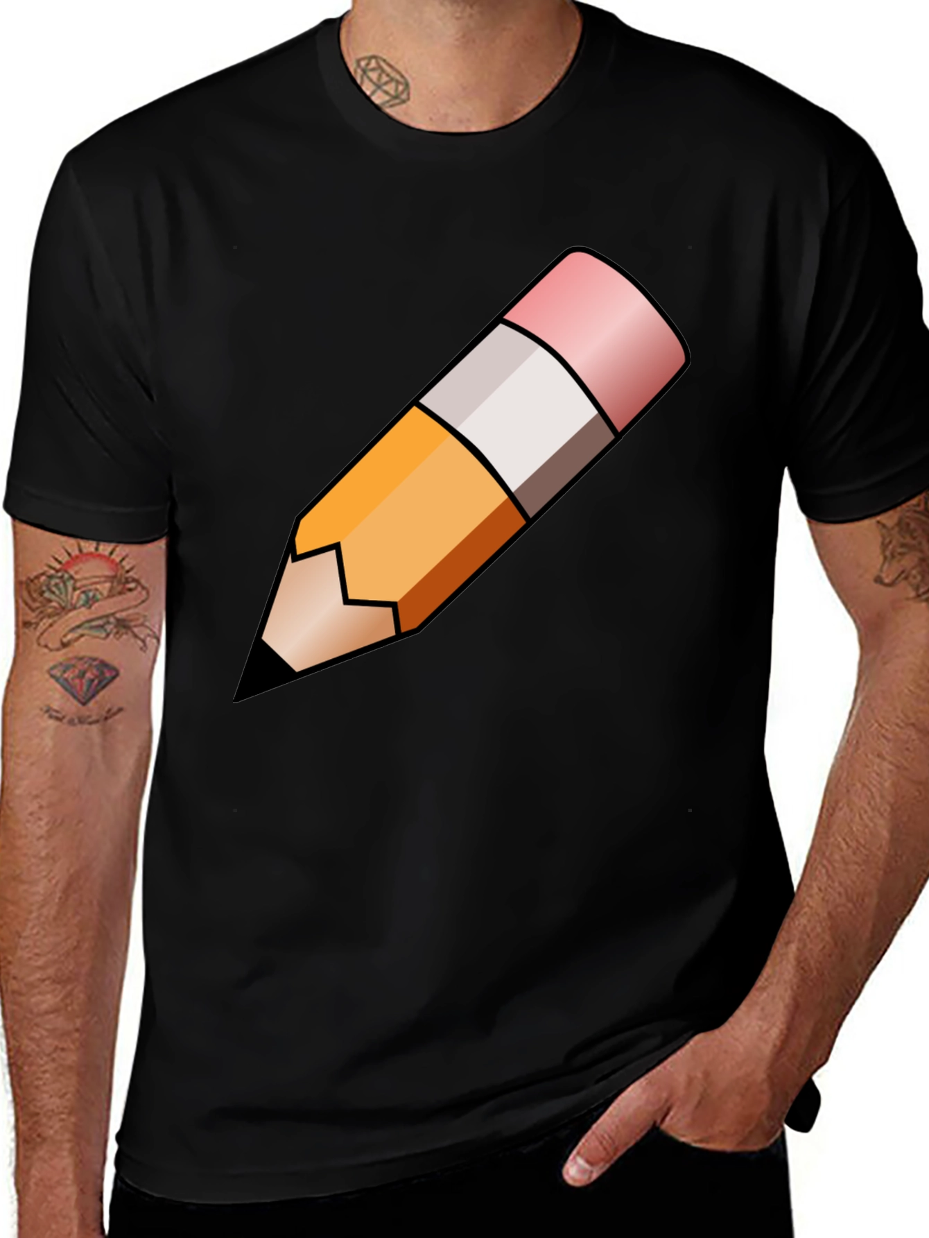 Pencil Graphic Tee - Artist, Writer, Student Fashion