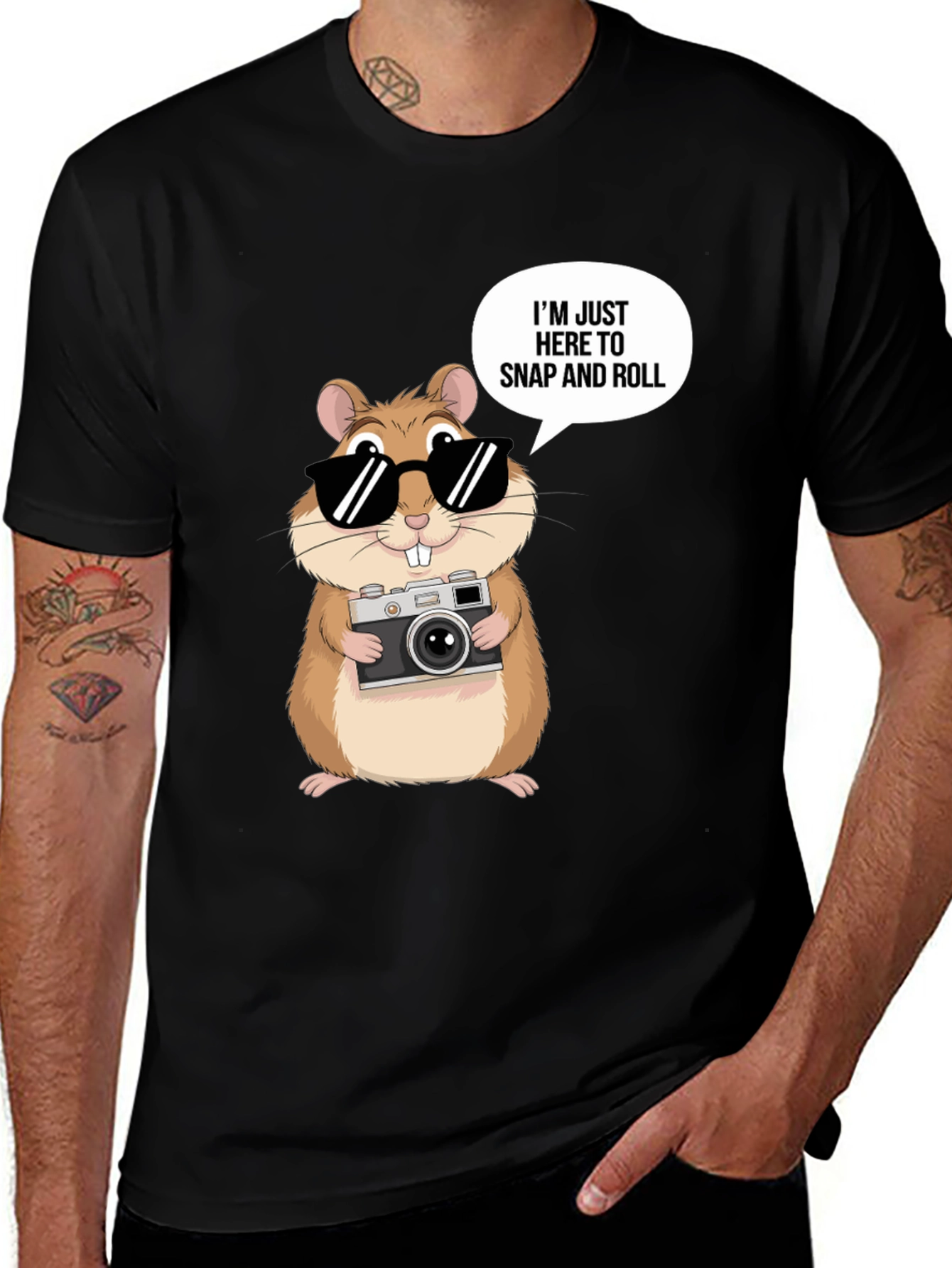 Variant 4 of Funny Hamster Photographer T-Shirt