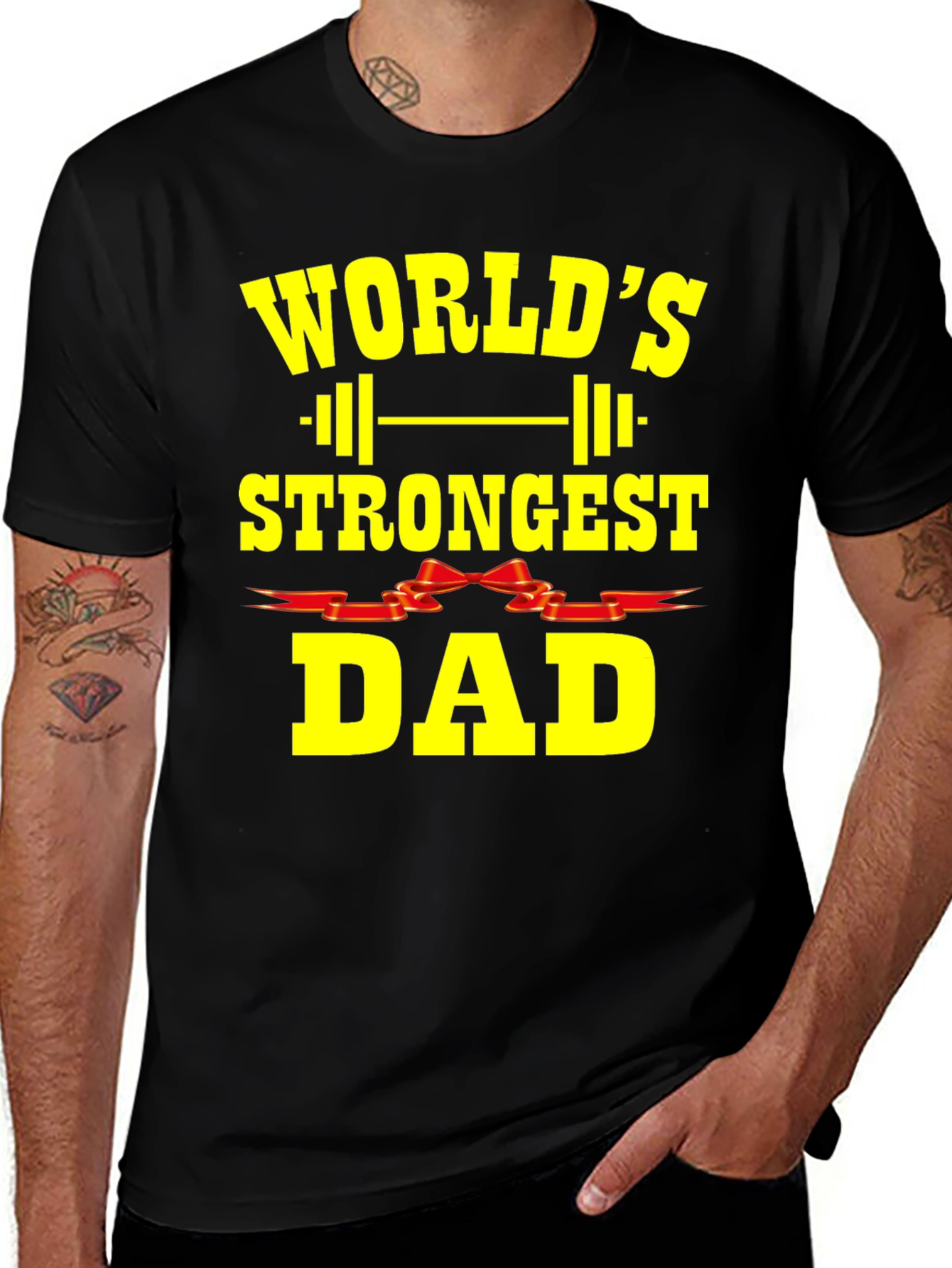 Variant 14 of World's Strongest Dad T-Shirt - Father's Day Gift