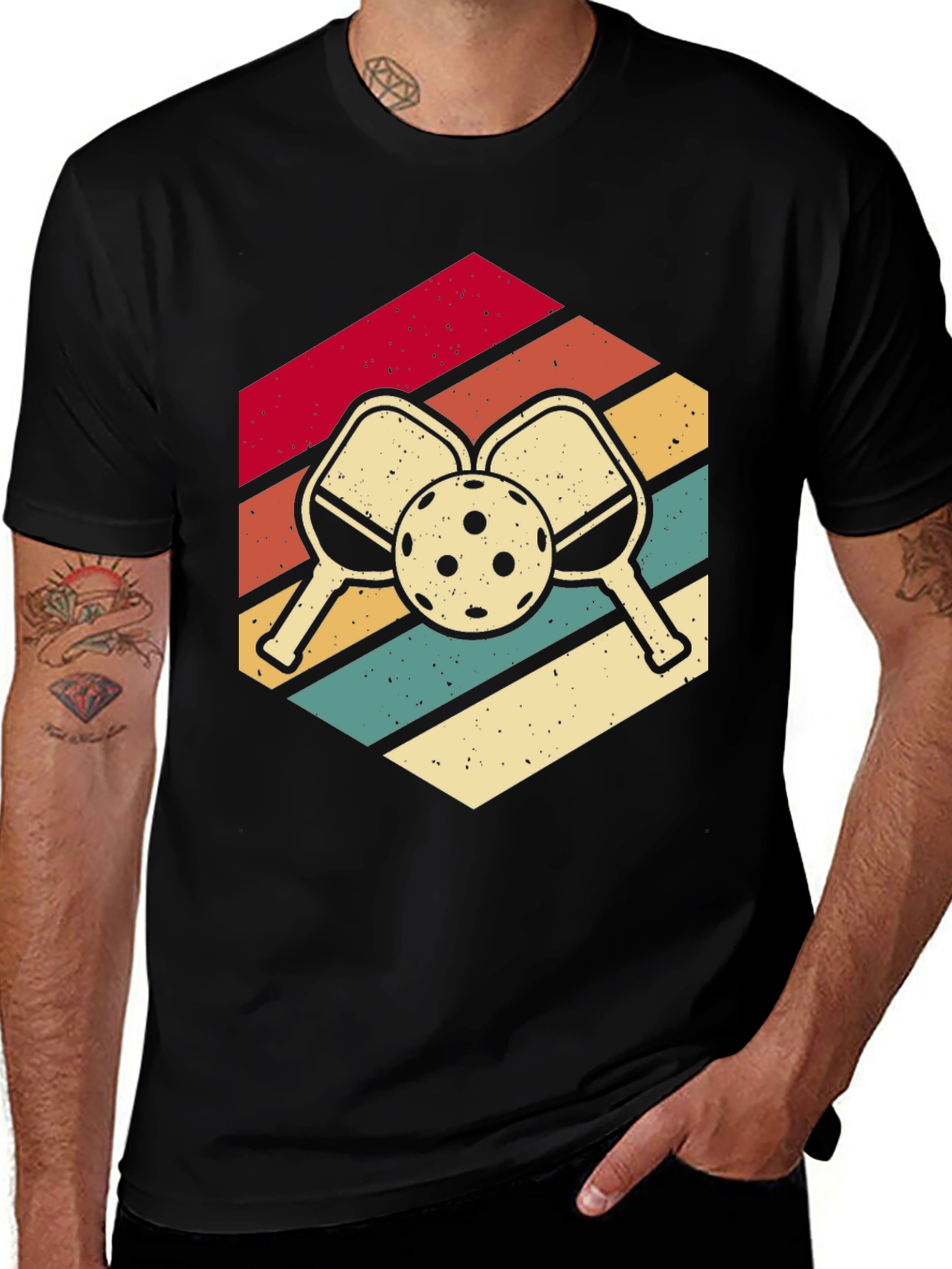 Variant 12 of Retro Pickleball T-Shirt