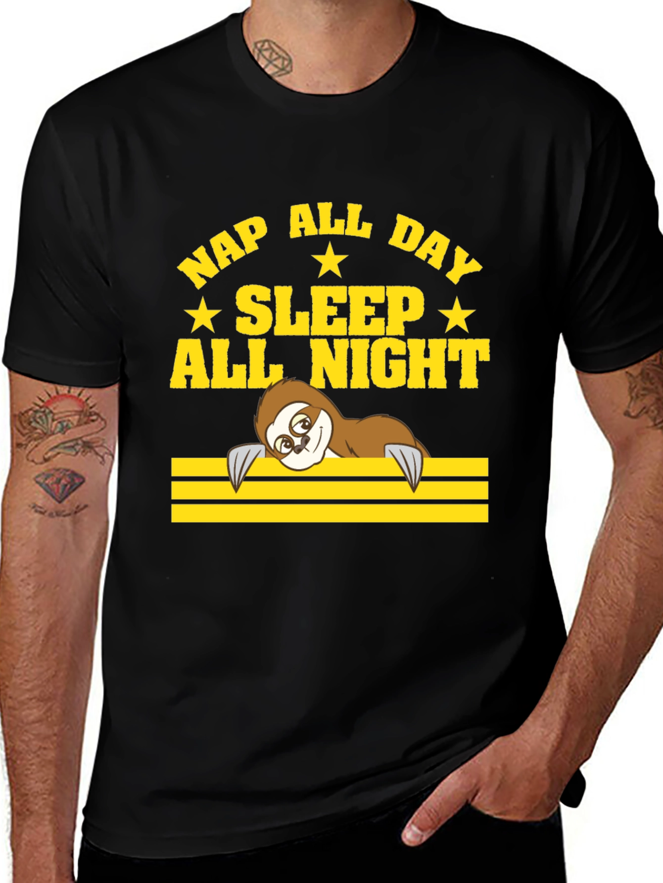 Variant 4 of Nap All Day Sloth T-Shirt