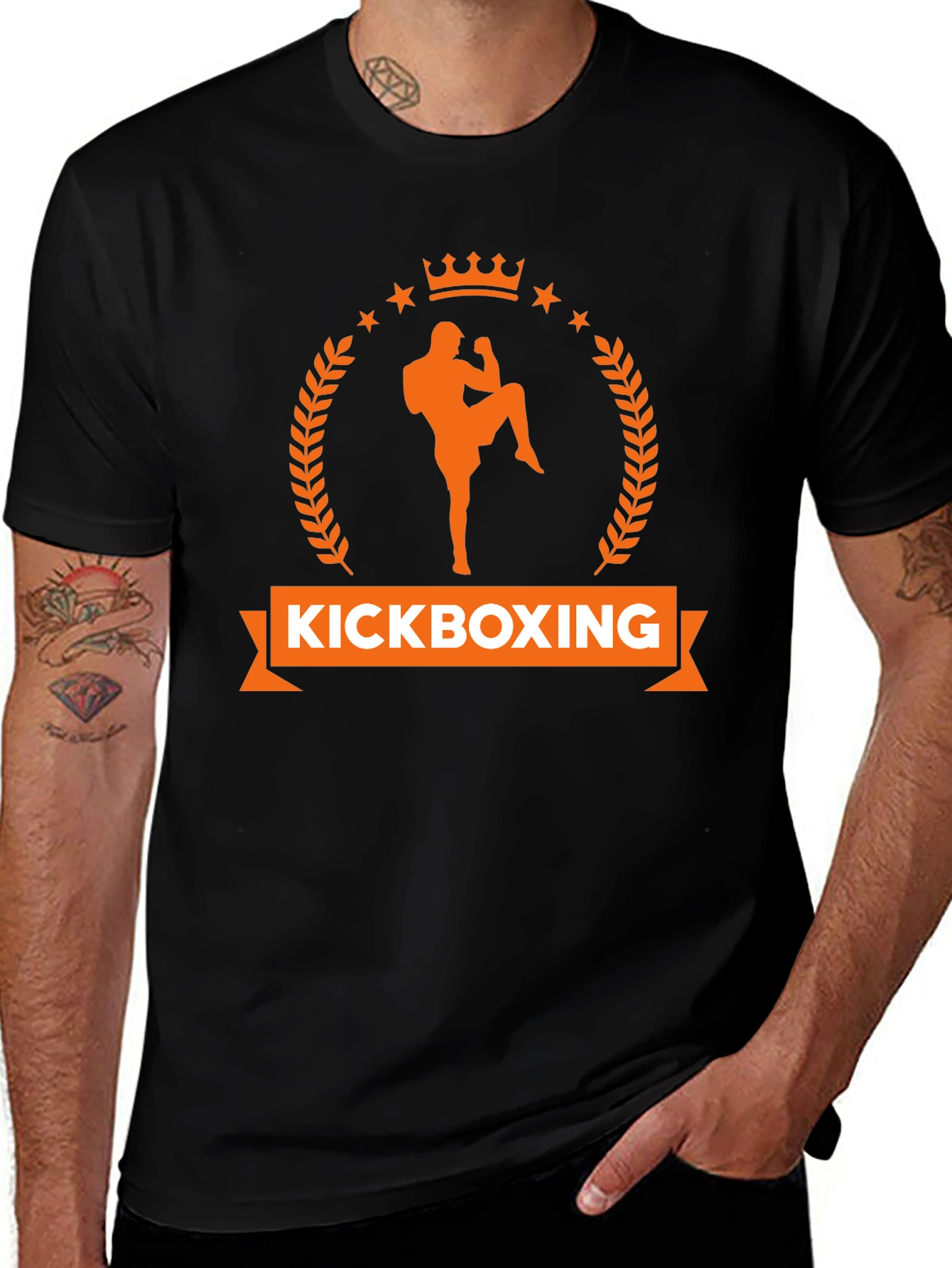 Variant 15 of Kickboxing Graphic Tee - Martial Arts Design