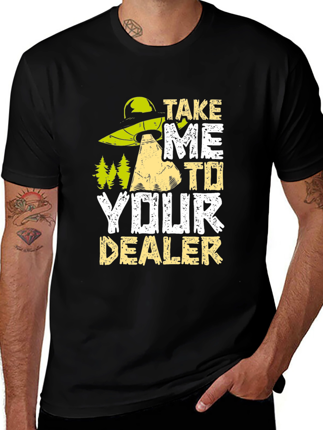 Variant 30 of Take Me To Your Dealer Alien Graphic T-Shirt