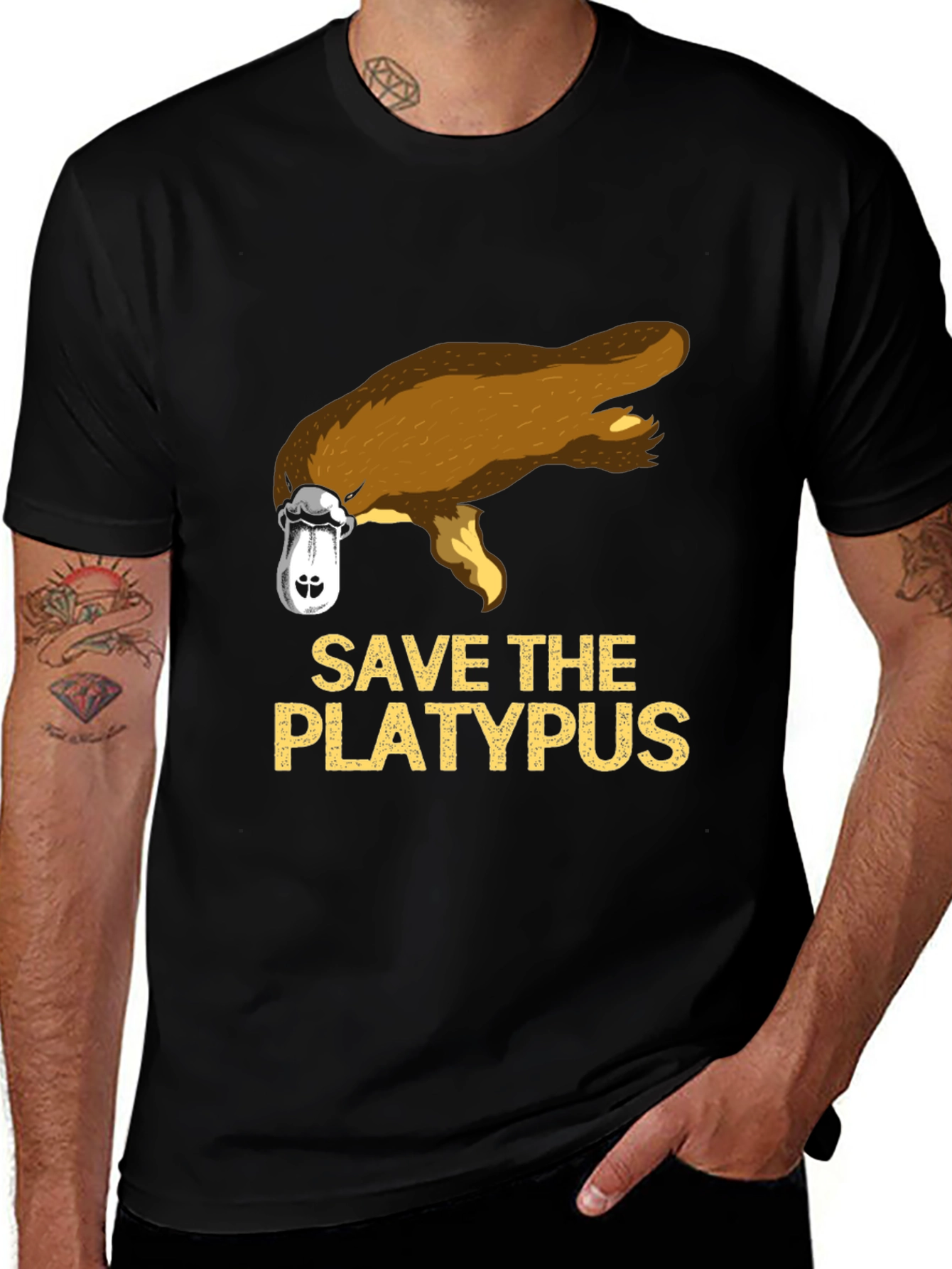 Variant 8 of Save the Platypus Graphic Tee