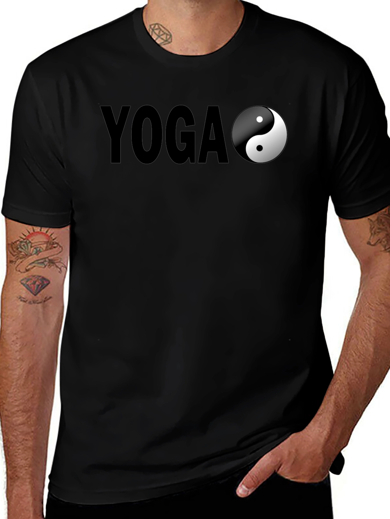 Variant 11 of Yoga Yin Yang Graphic T-Shirt