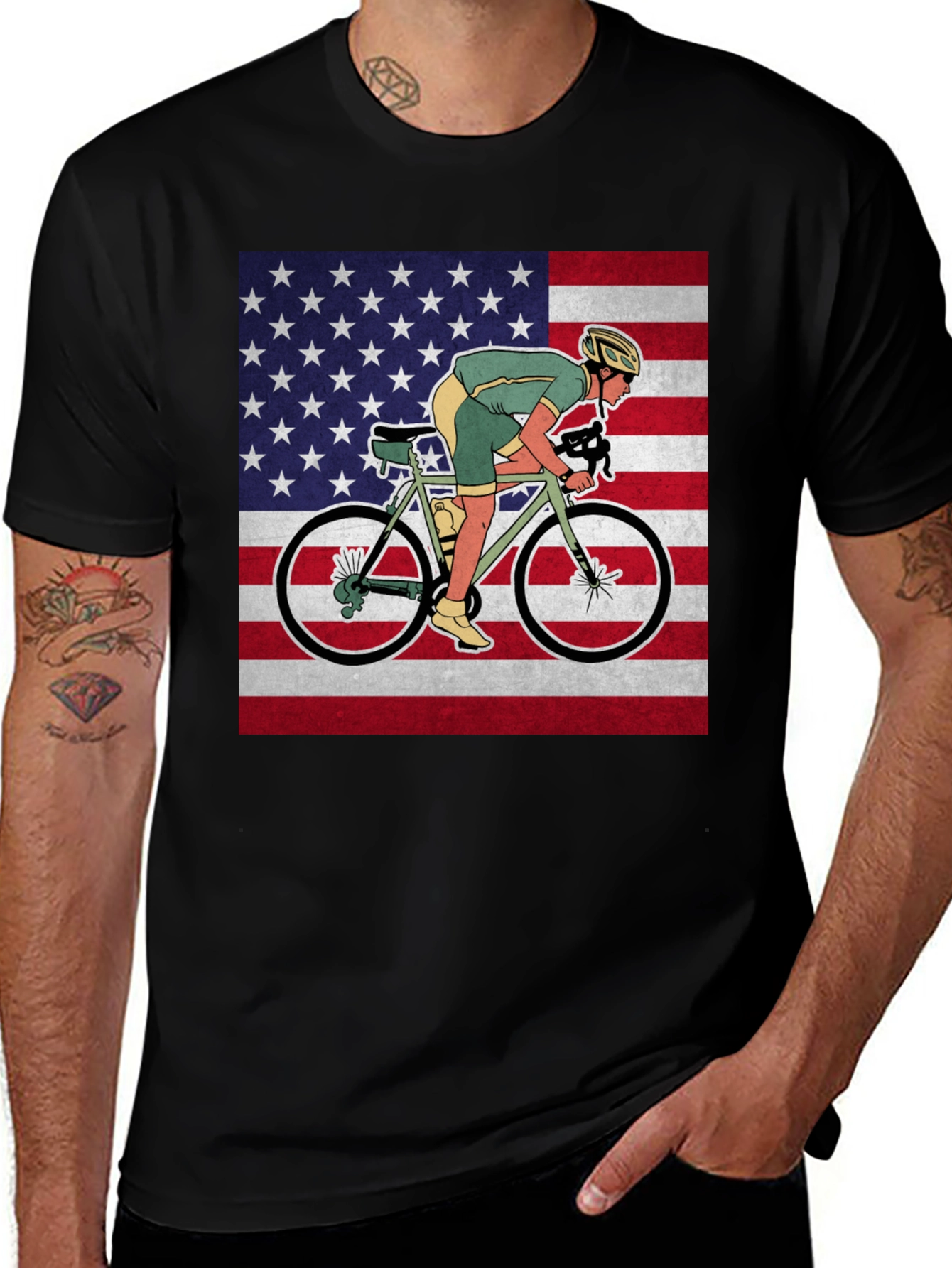 Variant 22 of American Cyclist Graphic Tee