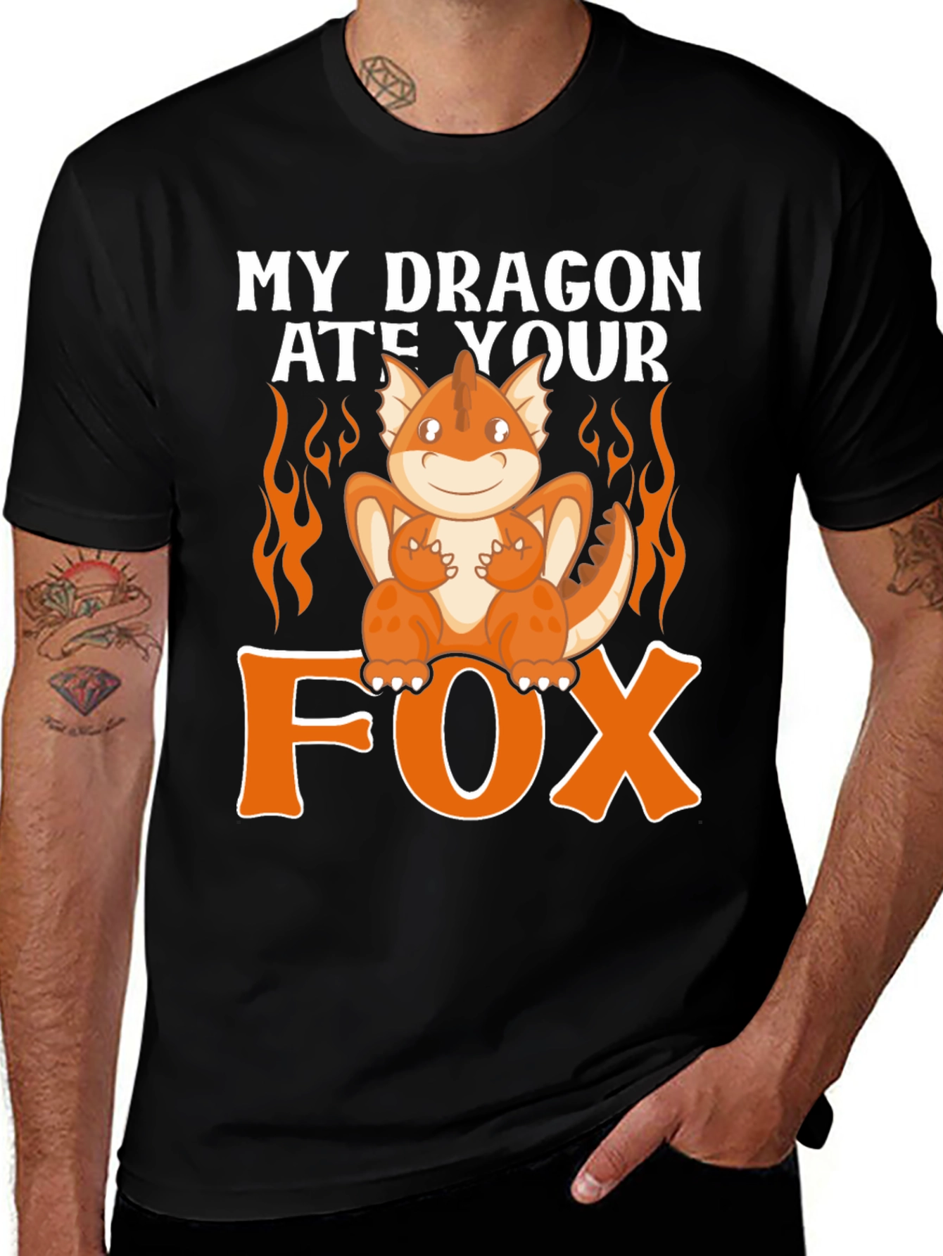 Variant 2 of My Dragon Ate Your Fox Funny T-Shirt