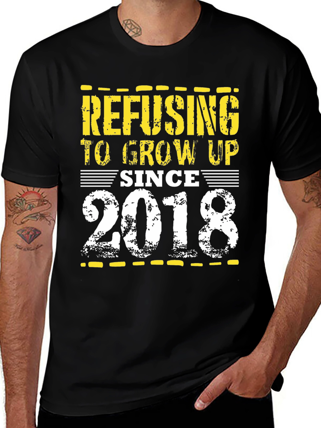 Refusing To Grow Up Since 2018 T-Shirt