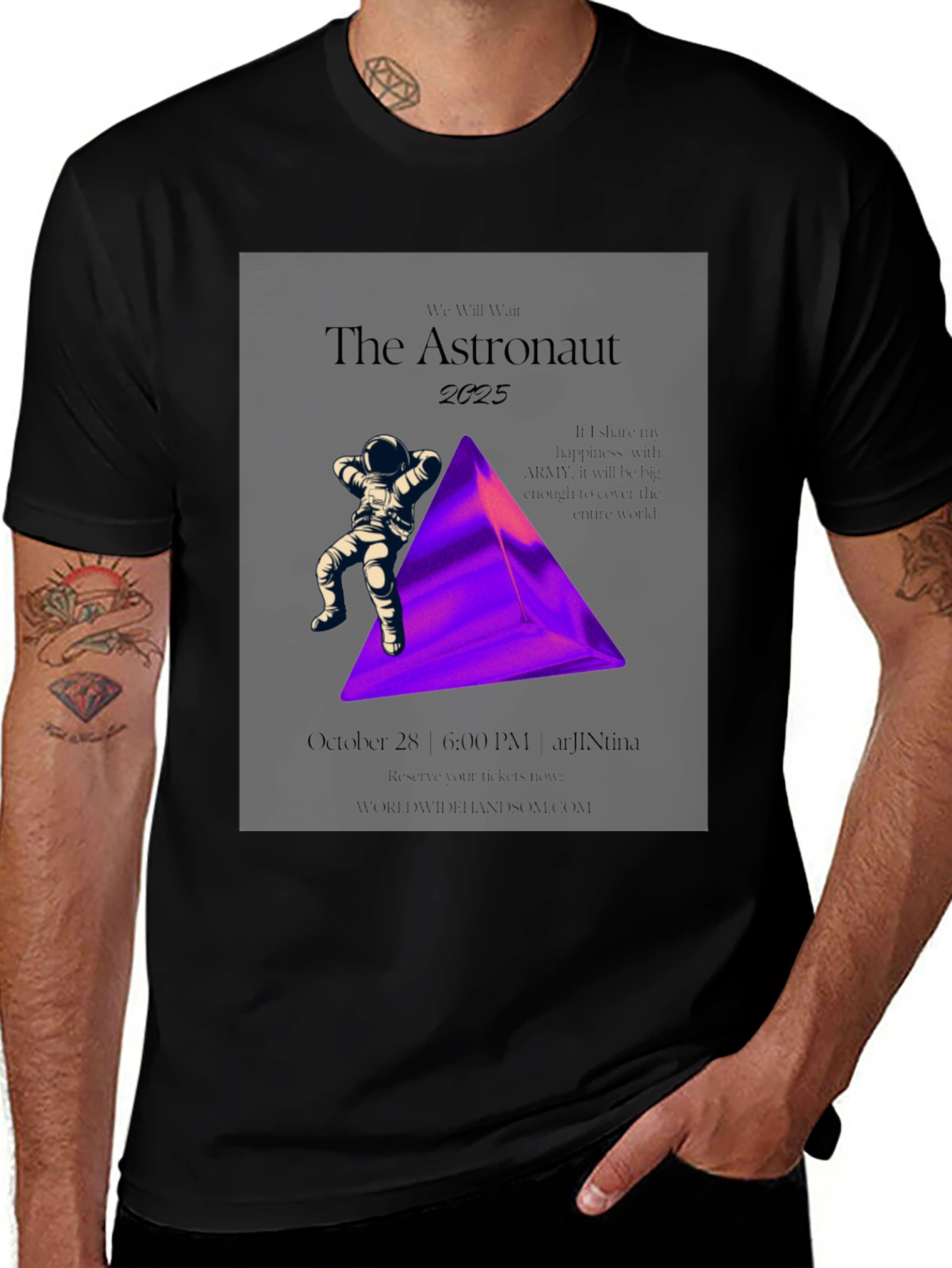Variant 17 of The Astronaut 2025 Graphic Tee - Unisex