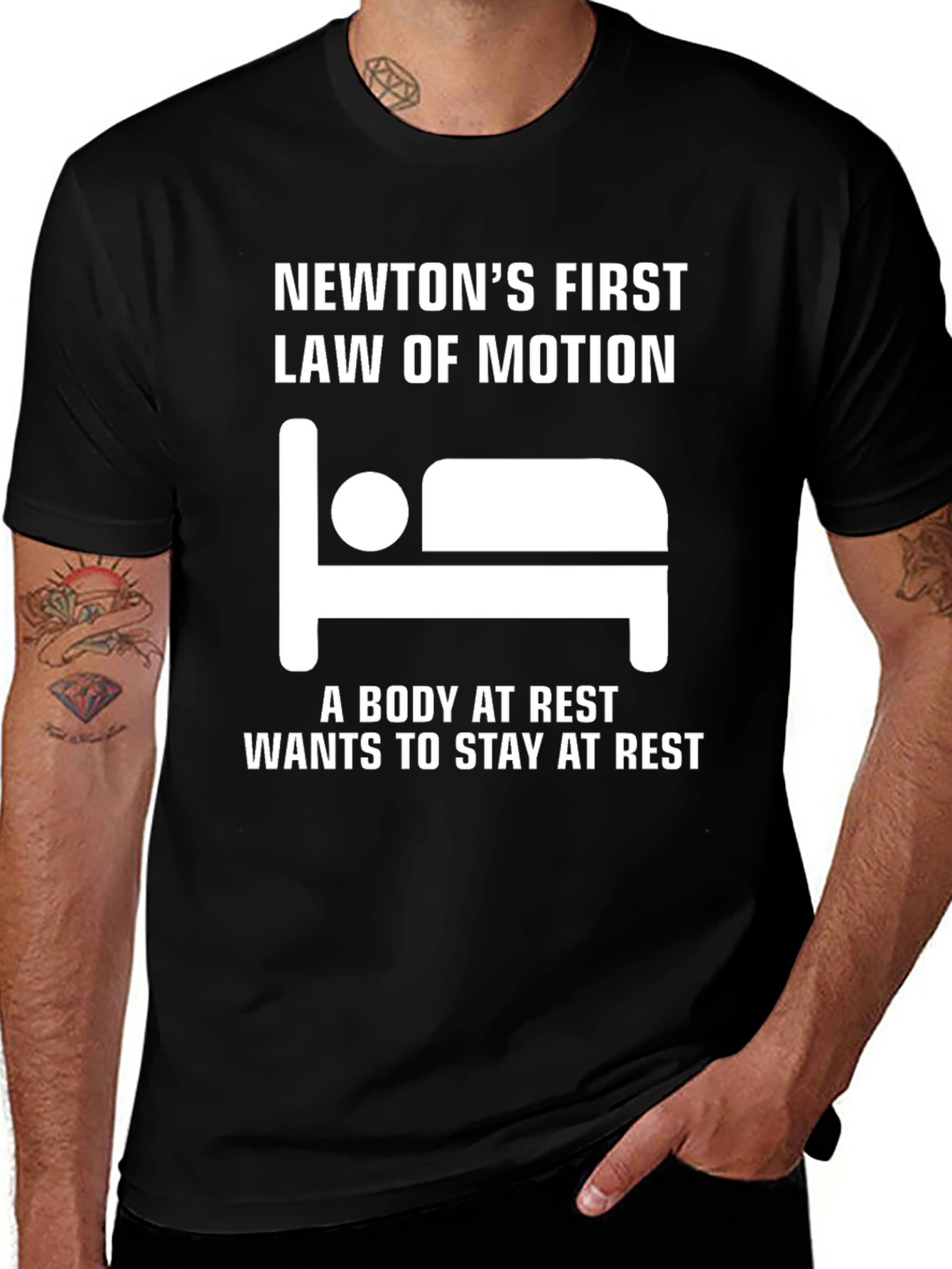 Newton's First Law of Motion T-Shirt