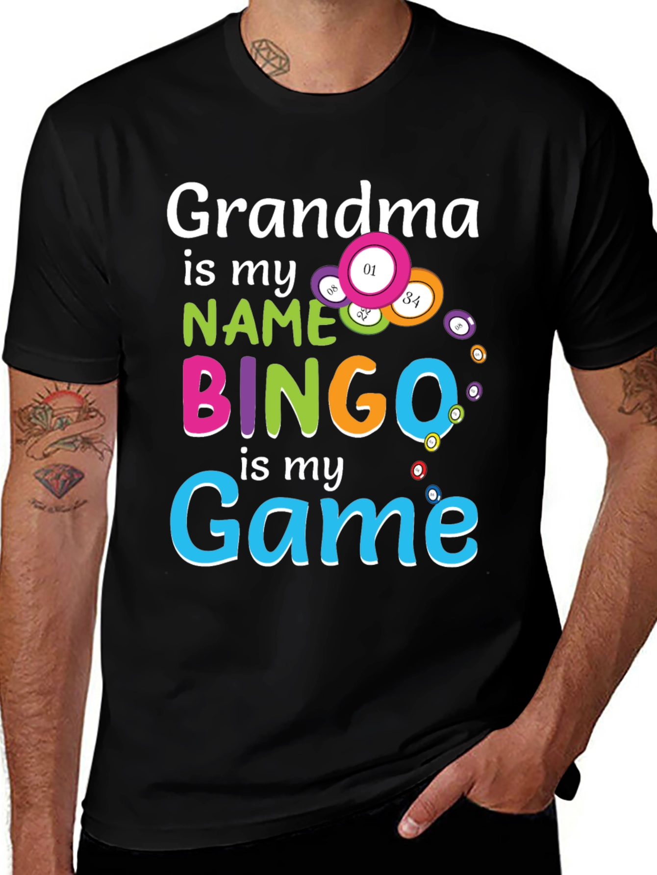 Variant 11 of Grandma is My Name Bingo is My Game T-Shirt