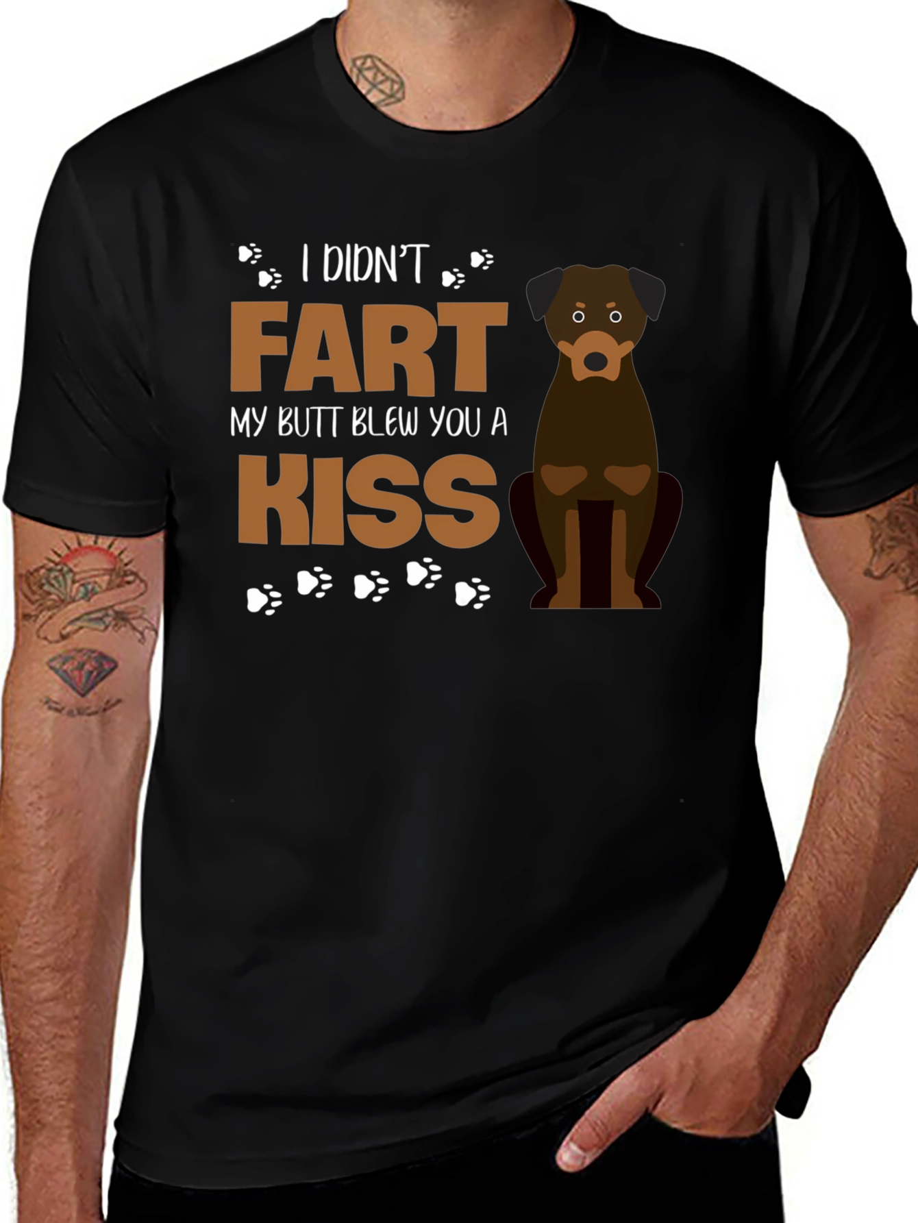 Variant 29 of Funny Dog Fart Kiss T-Shirt